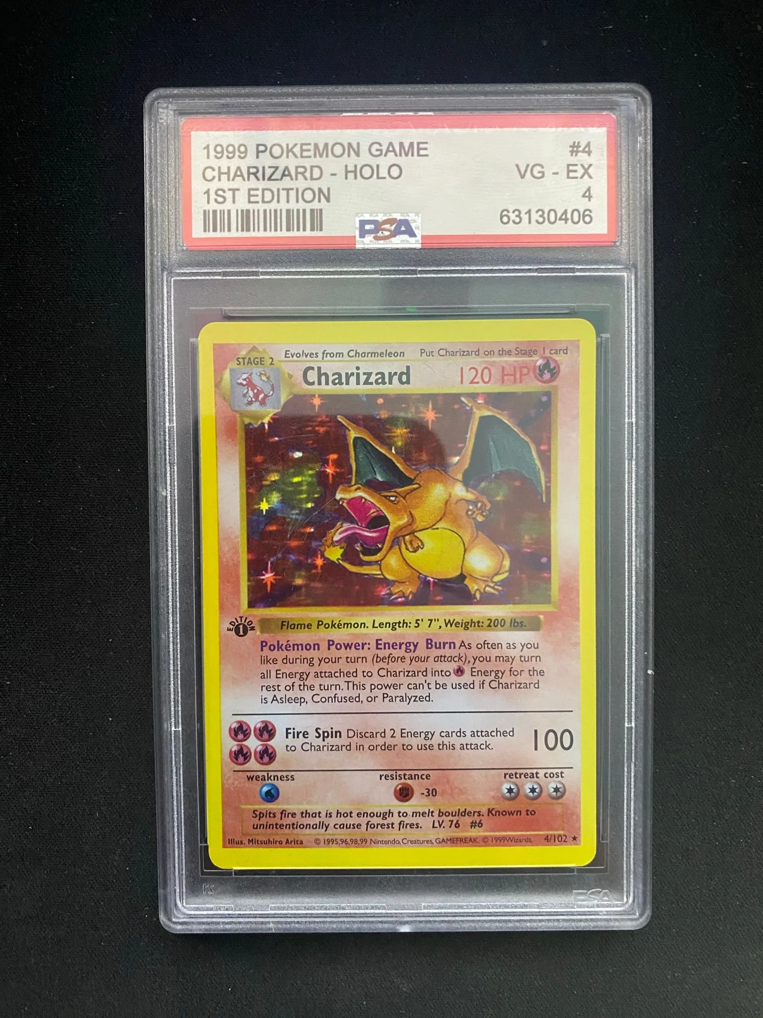 1999 POKEMON BASE SET 1ST EDITION #4 CHARIZARD-HOLO PSA 4  Whatnot: Shop,  Sell, Connect