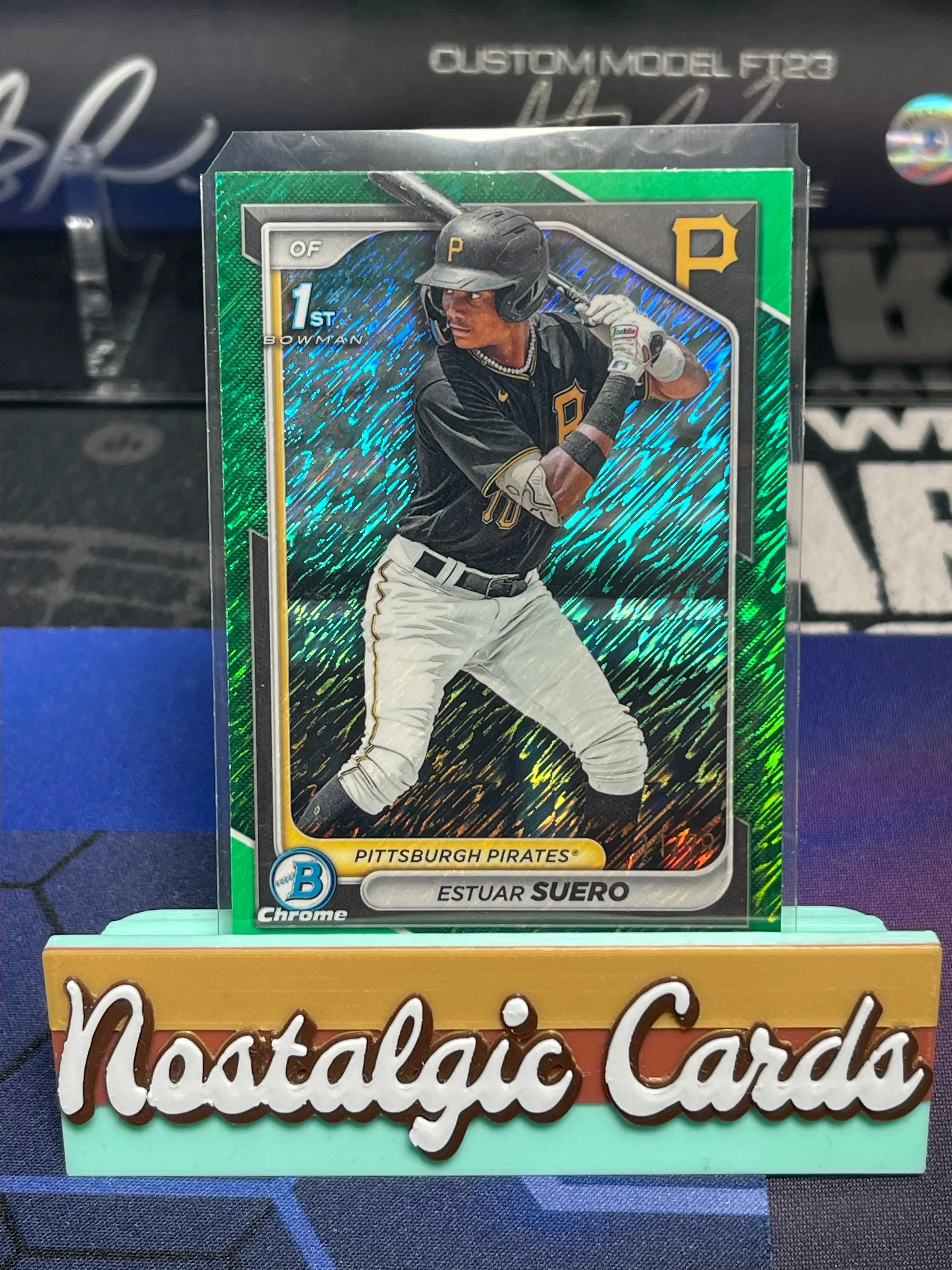 Product image for Estuar Suero 2024 Bowman Chrome 1st <11/99 Green Shimmer> PIT Pirates