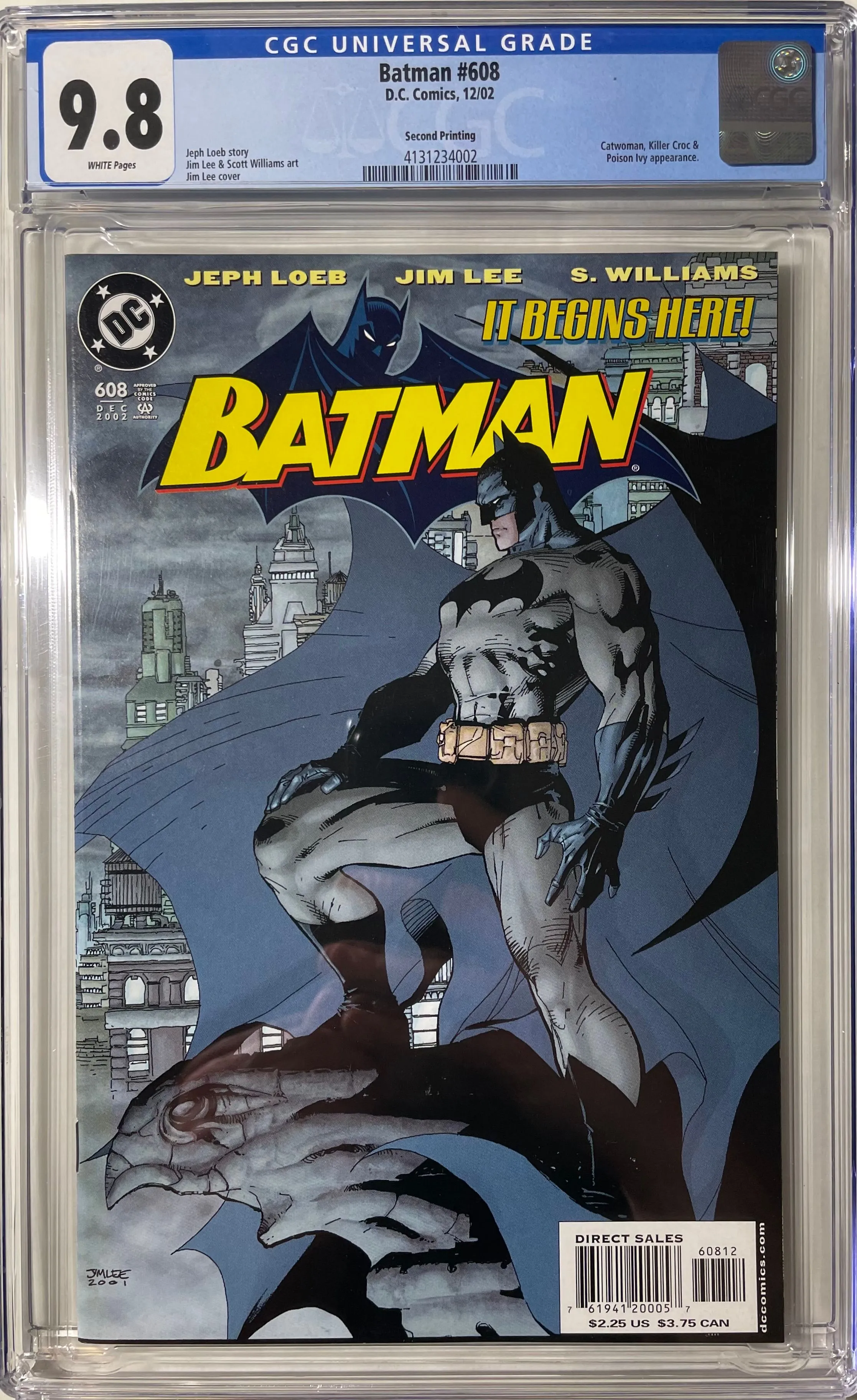 Product image for Batman 608 Second Printing CGC 9.8 2002
