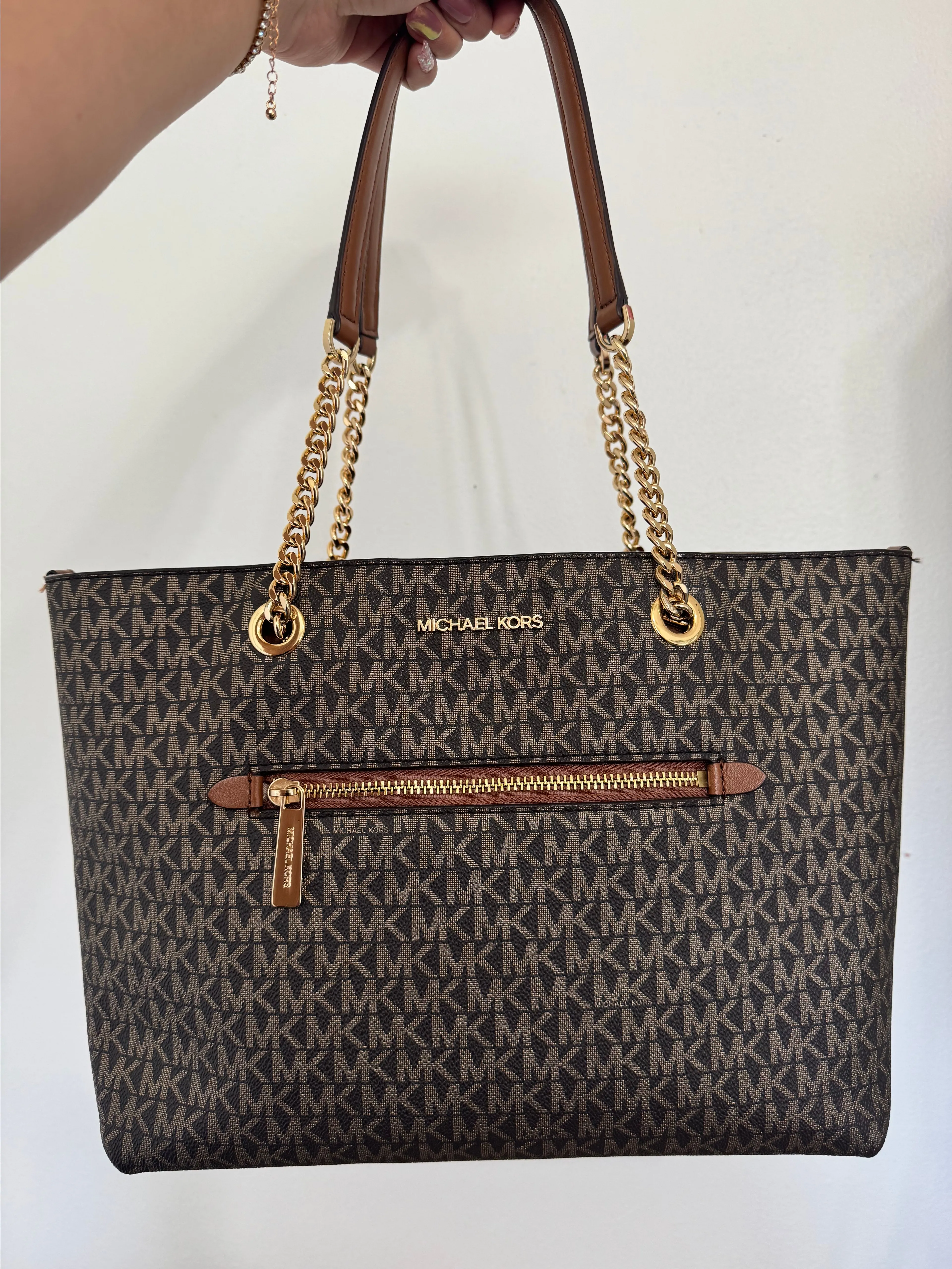 Product image for 35. MK tote brwn / gold