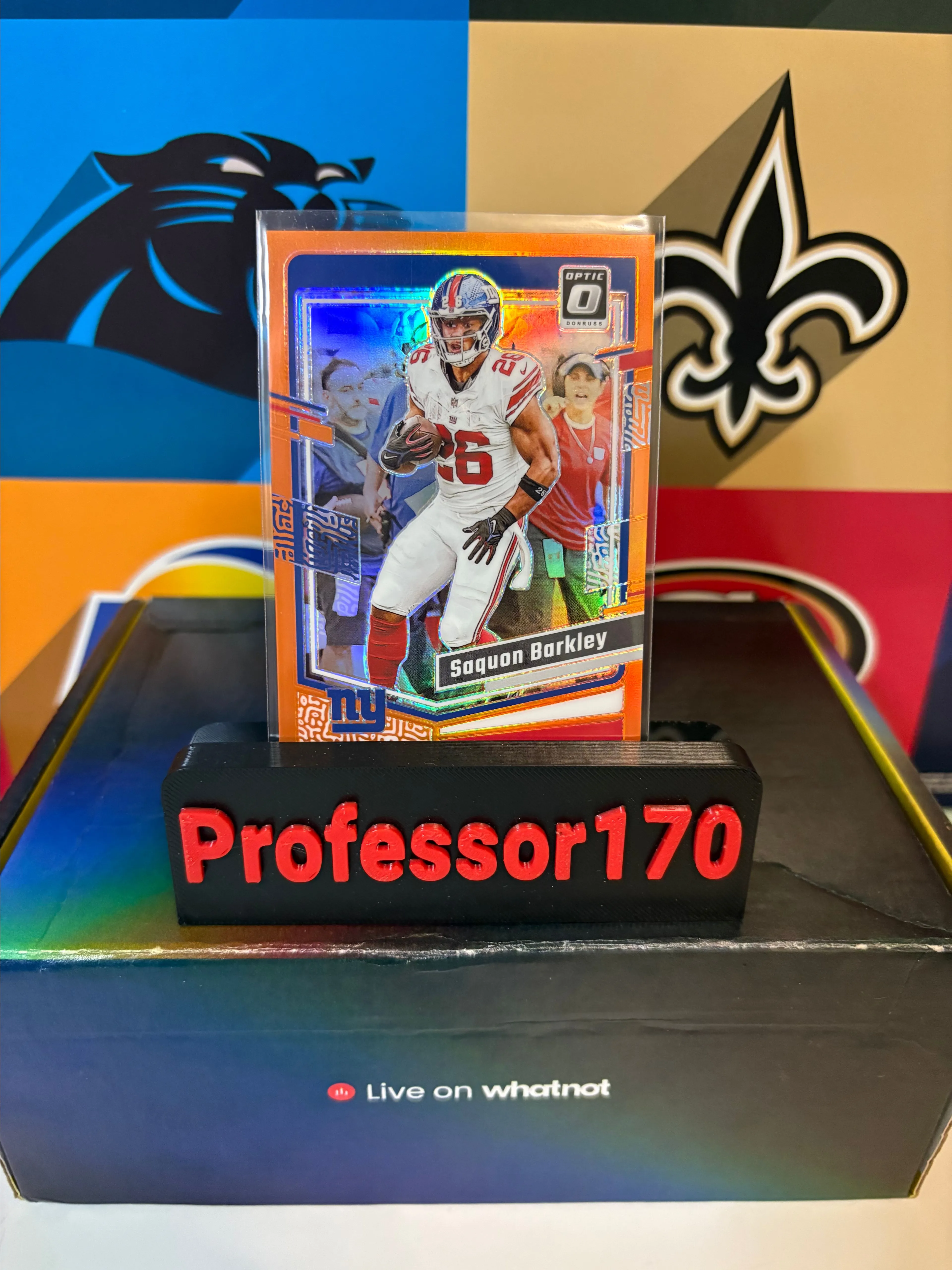 Product image for 2023 Saquon Barkley optic orange /249