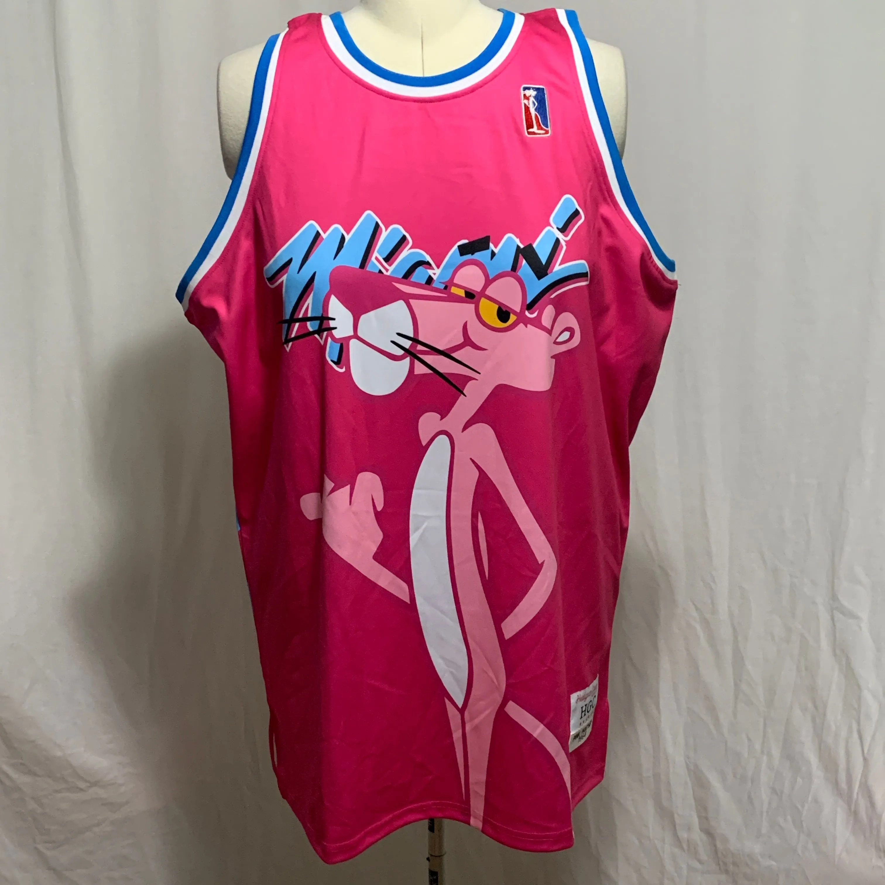 Headgear Classics Basketball Jersey The Pink Panther Miami Blue White Mens  6XL · Whatnot: Shop, Sell, Connect