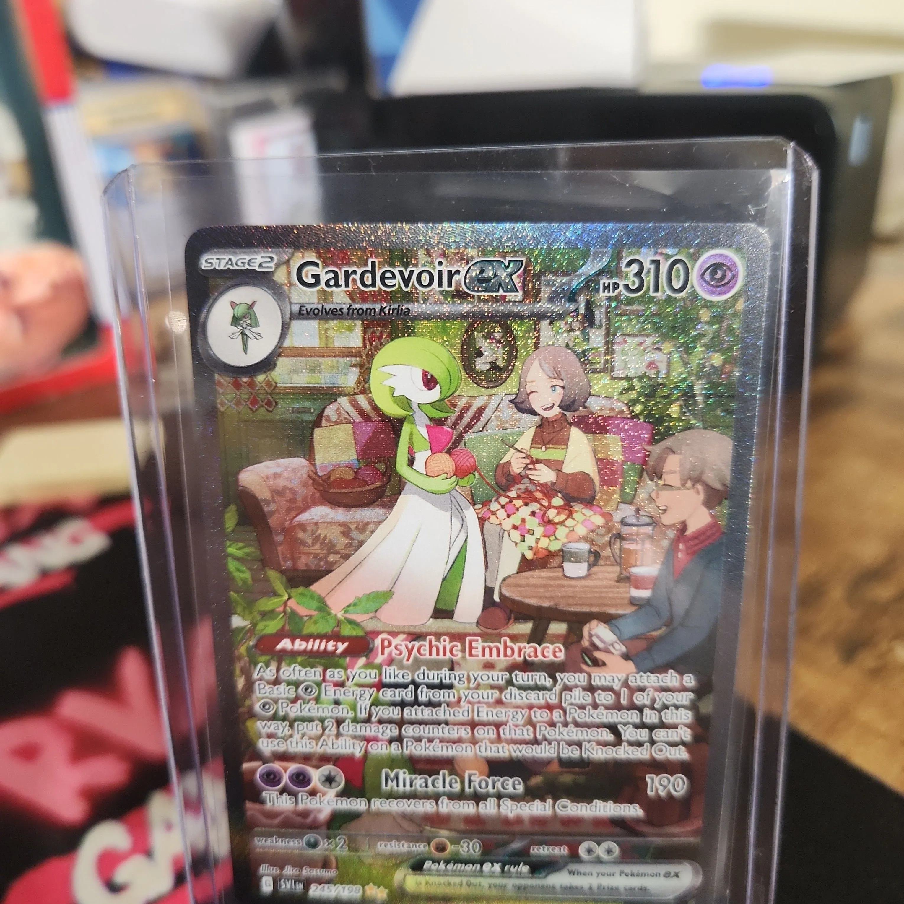 245 198 pokemon card Gardevoir EX 245/198 Pokemon trading Card – King And Queen Games main image 1