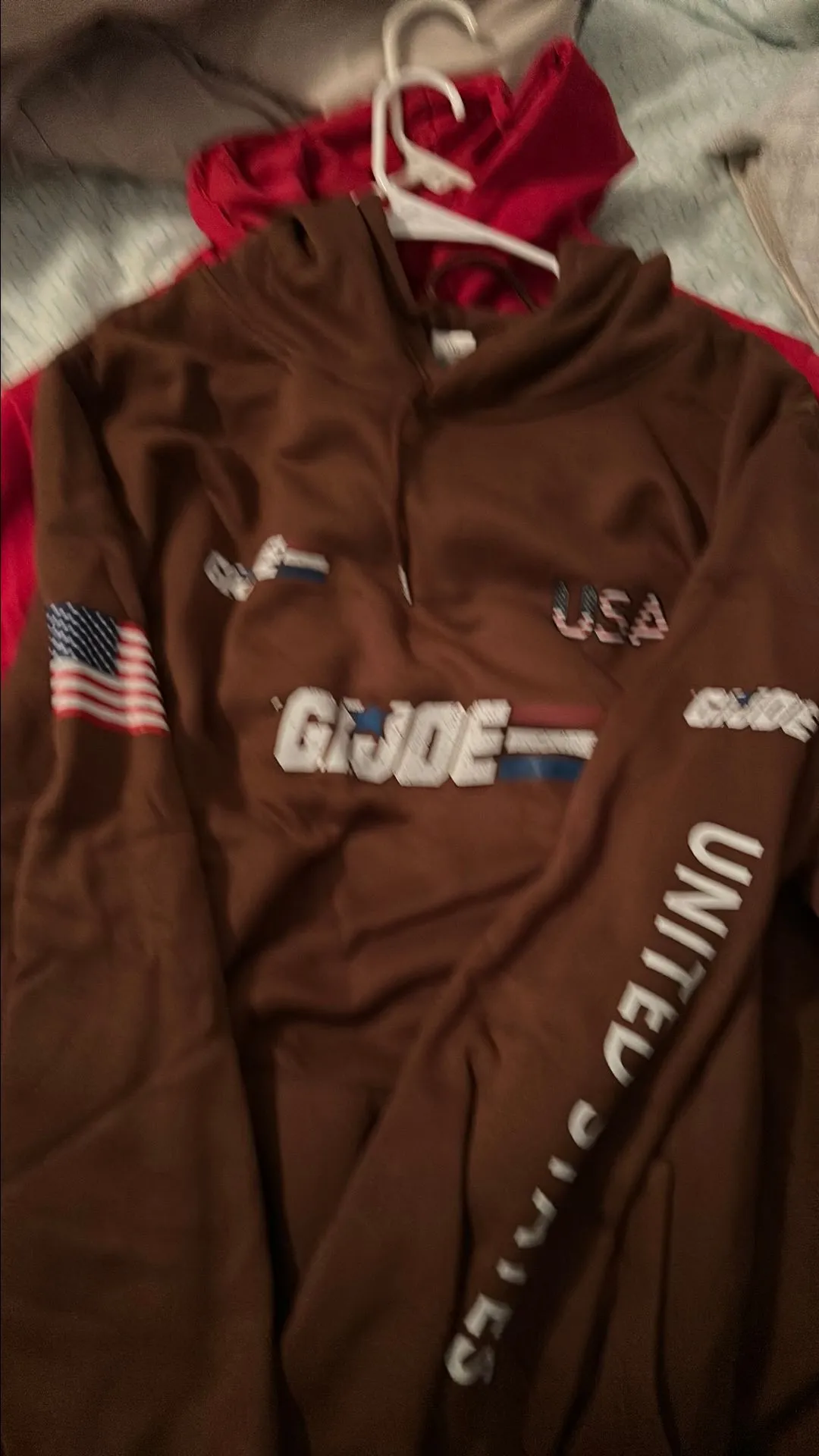 Product image for HOODIE 3 XL MAROON GI JOE