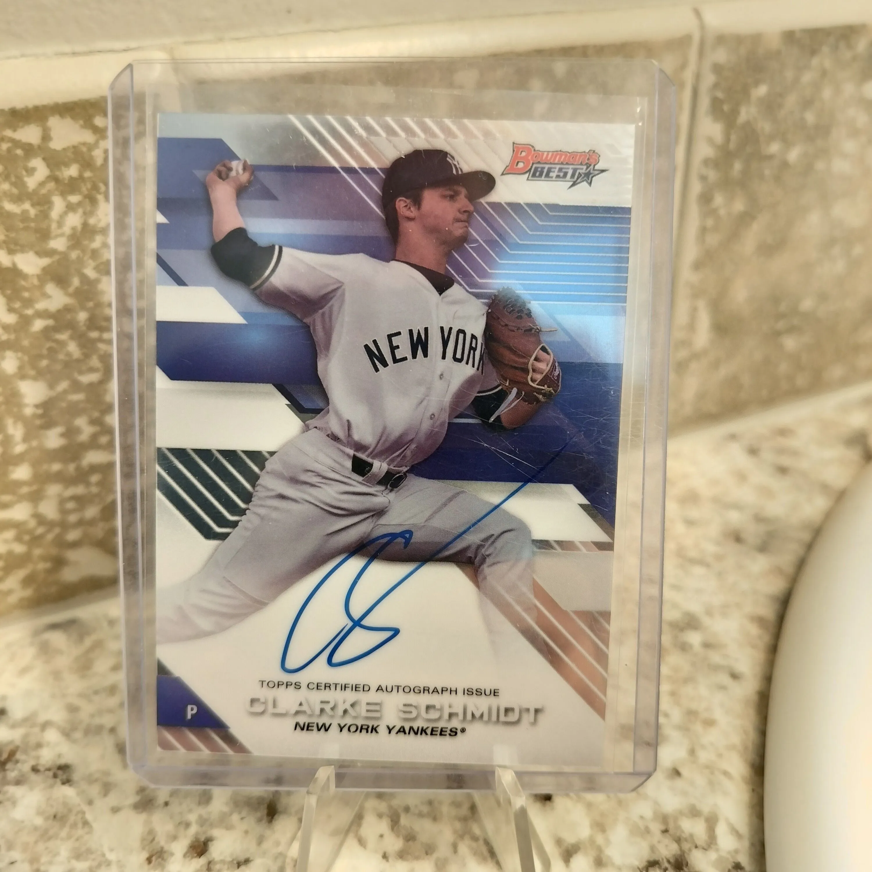 Product image for Clarke Schmidt 2017 Bowman’s Best Auto Card B-17 CSC Yankees