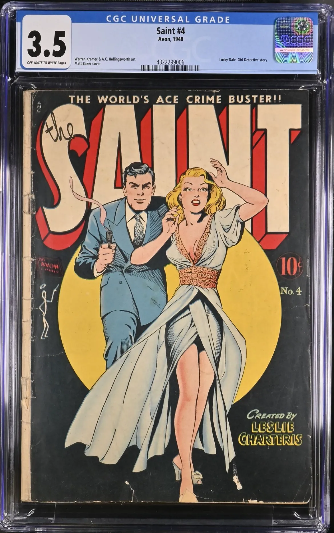 Product image for The Saint 4 CGC 3.5 Matt Baker