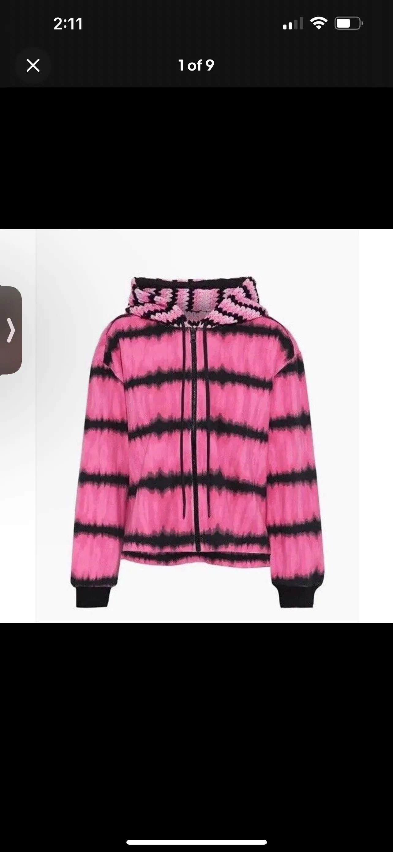 Product image for ALICE + OLIVIA Mary Jane crochet-paneled tie-dyed French cotton-terry hoodie SM
