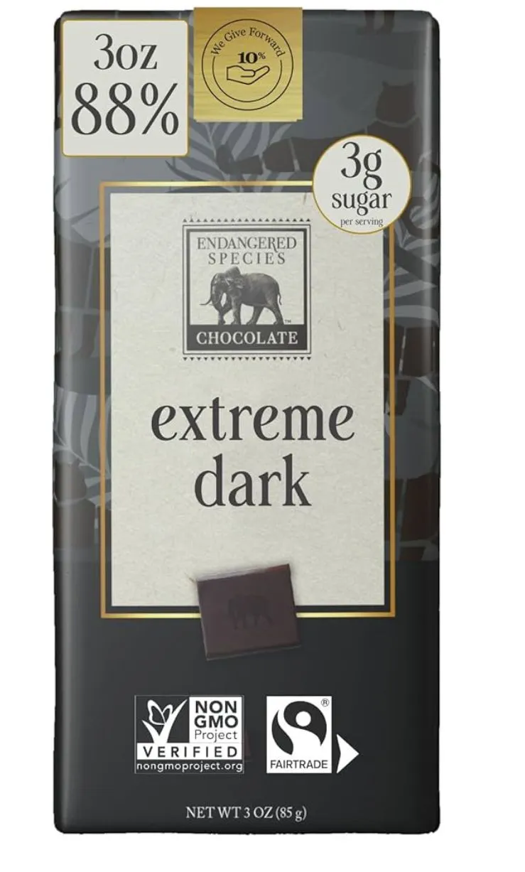 Product image for Extreme Dark Chocolate Bar 88%