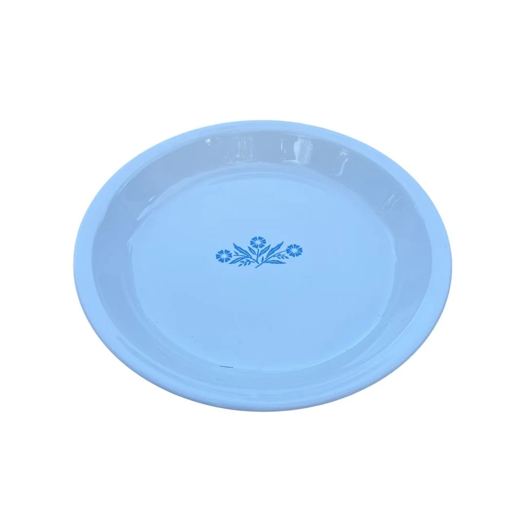 Product image for Vintage Corning Ware Blue Cornflower 9" Pie Plate Dish- 1960s Pyroceram