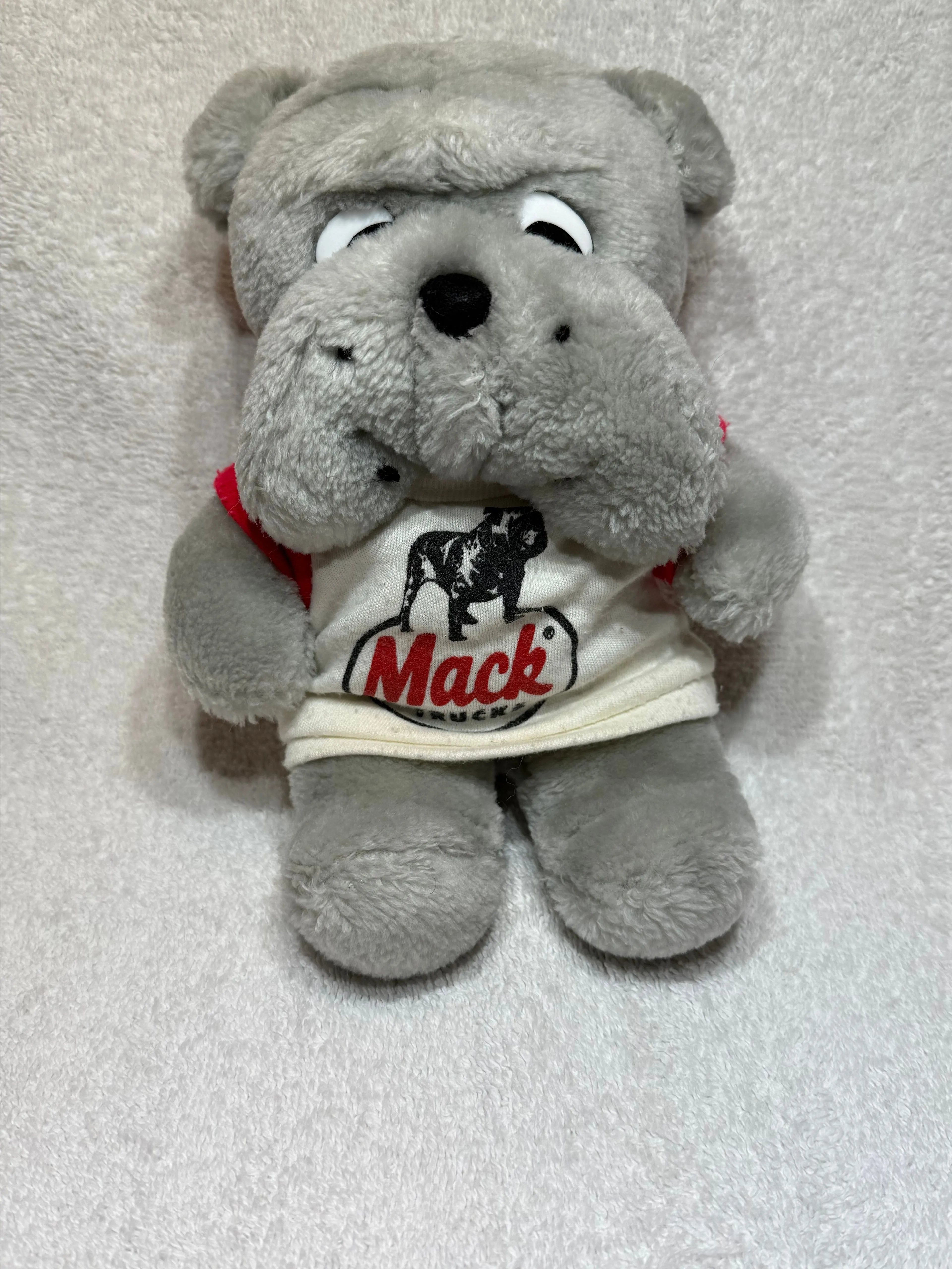 Product image for 18.  Built like a Mack Truck Bulldog Stuffed Animal 8"