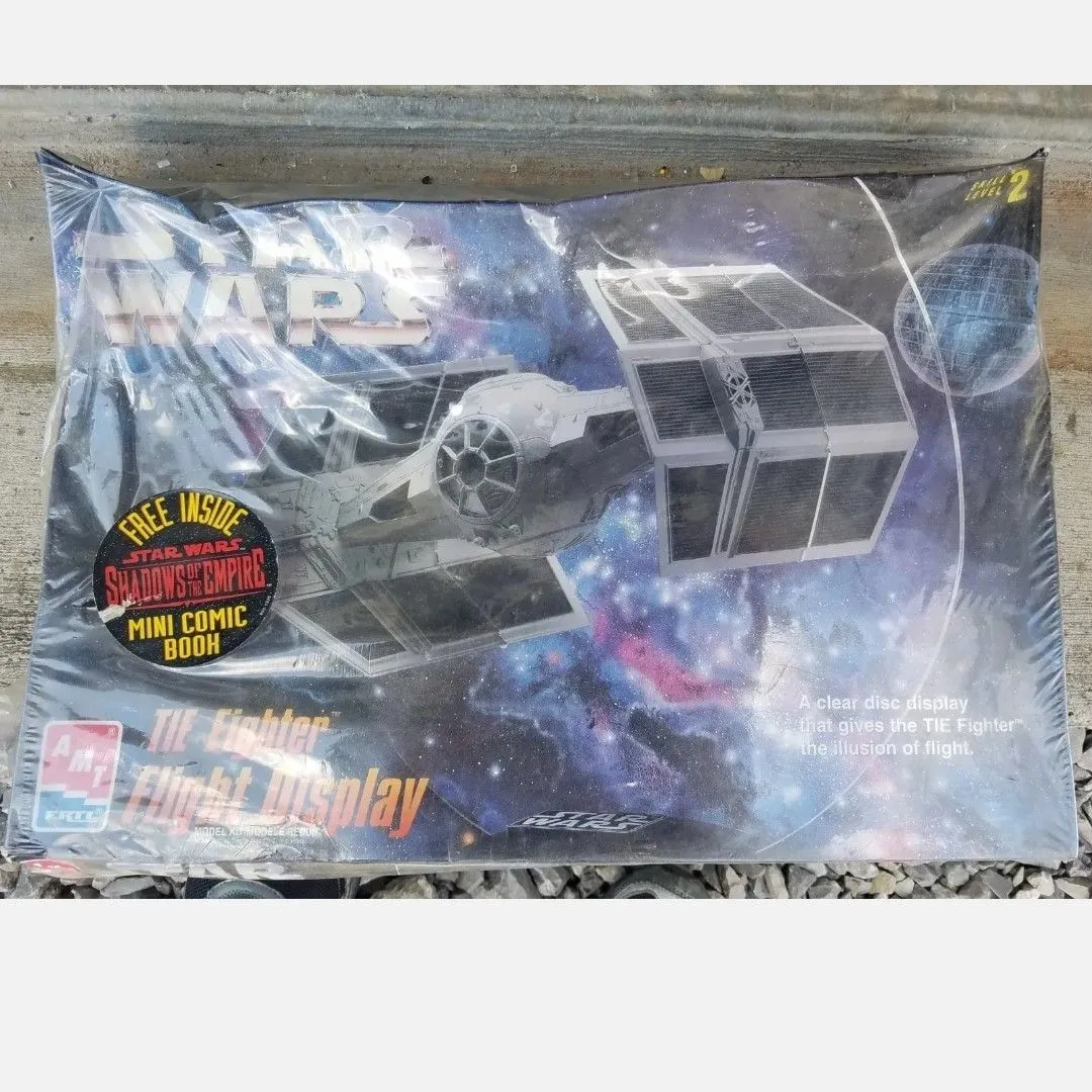 Product image for NEW VINTAGE STAR WARS MODEL TIE FIGHTER FLIGHT DISPLAY AMT ERTL SKILL LEVEL 2