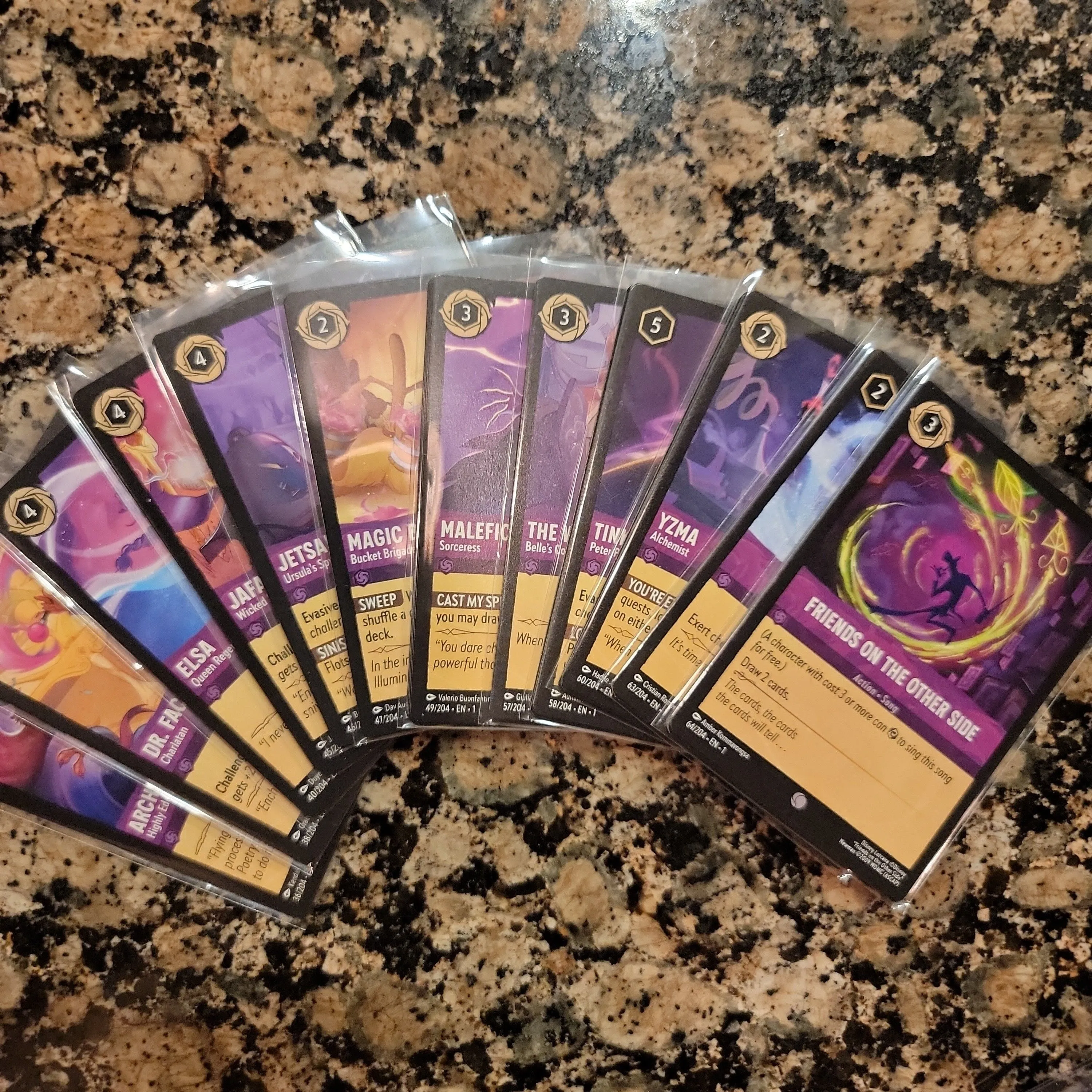 Product image for Lorcana! Full Amethyst Common playset from First Chapter