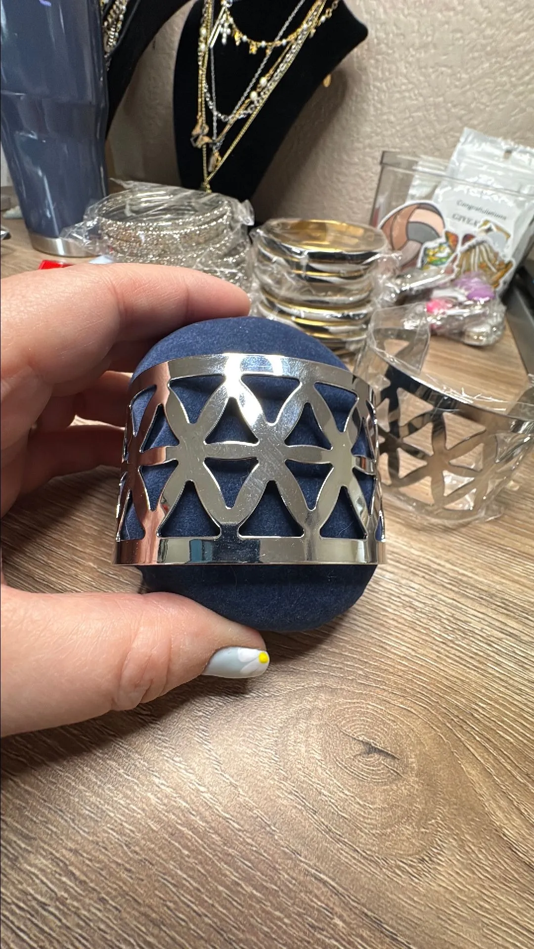Product image for New silver metal cuff
