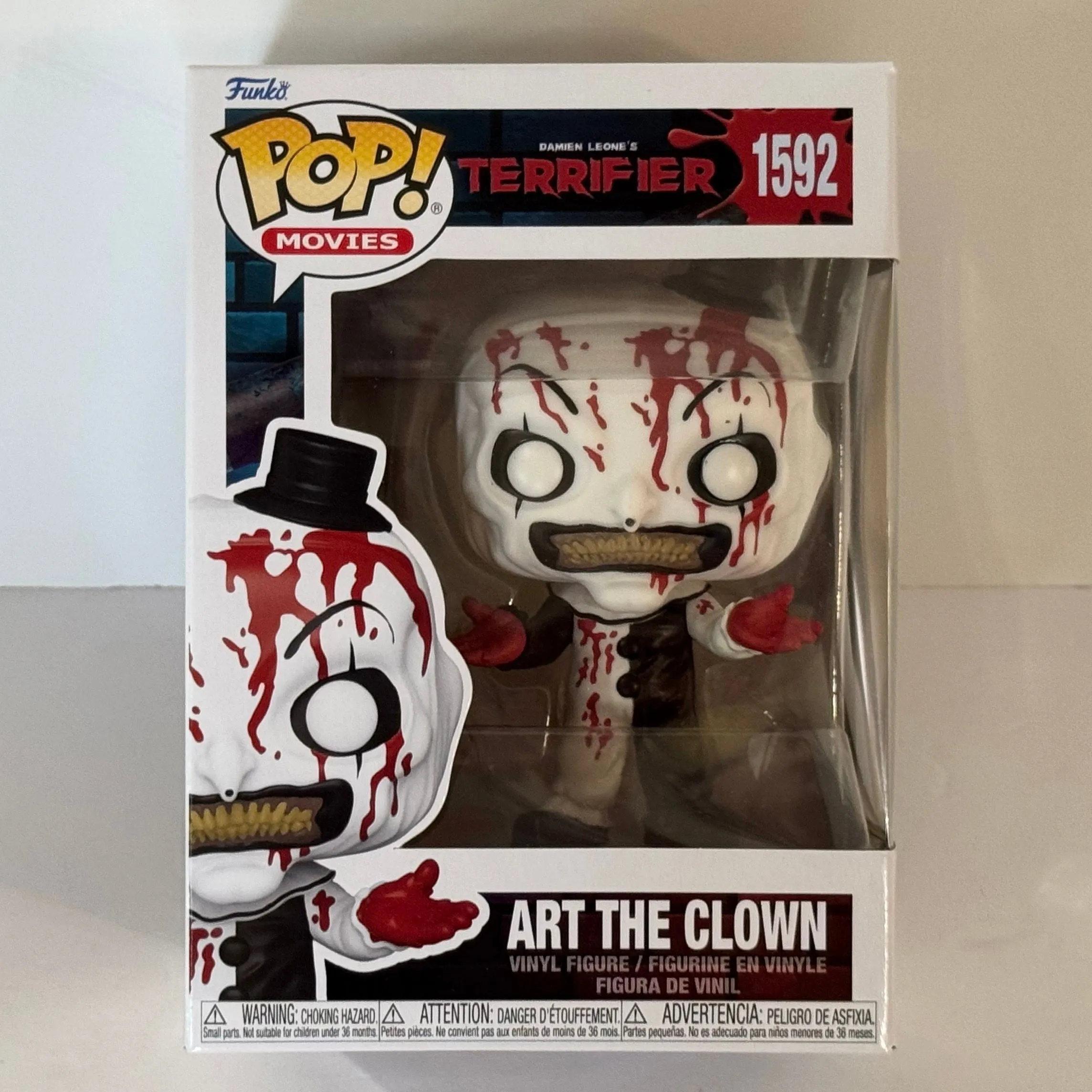 Product image for 1592 Art the Clown Bloody Funko Pop Horror Movies Terrifier MIB