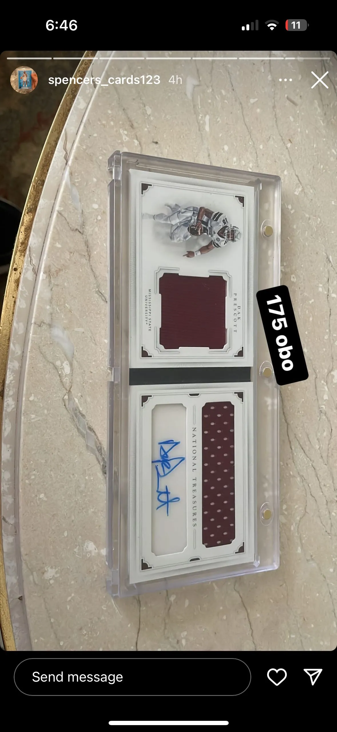 Product image for Dak Prescott booklet auto patch college
