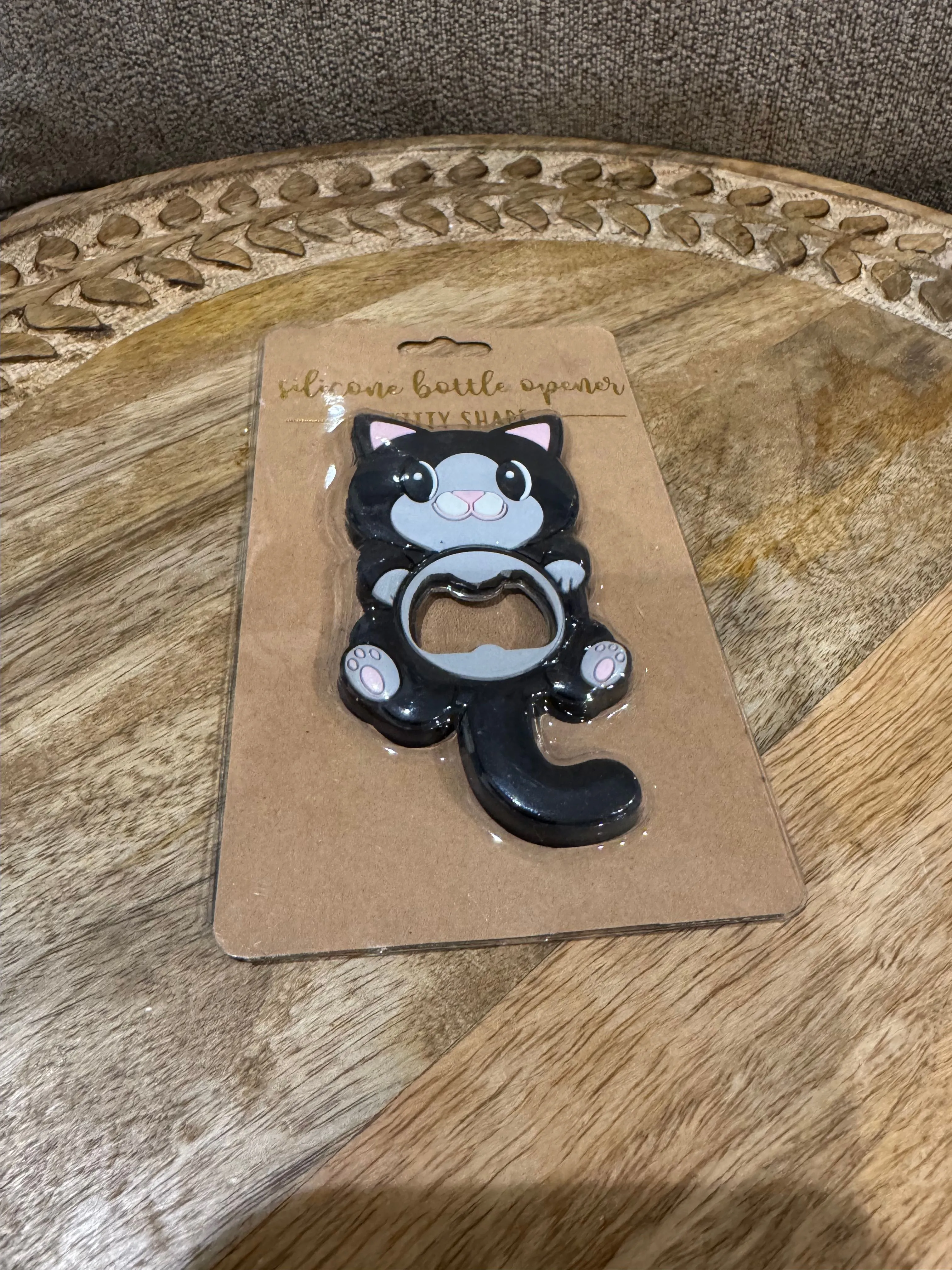 Product image for TDM Black Tuxedo Cat bottle Opener NIP