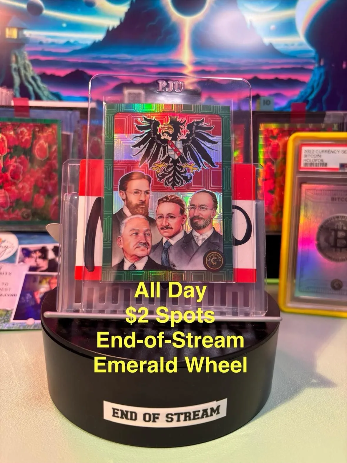 $2 SPOT FOR THE END-OF-STREAM EMERALD /99 WHEEL. READ NOTES! WHEEL RUNS 6PM  PST · Whatnot: Shop, Sell, Connect