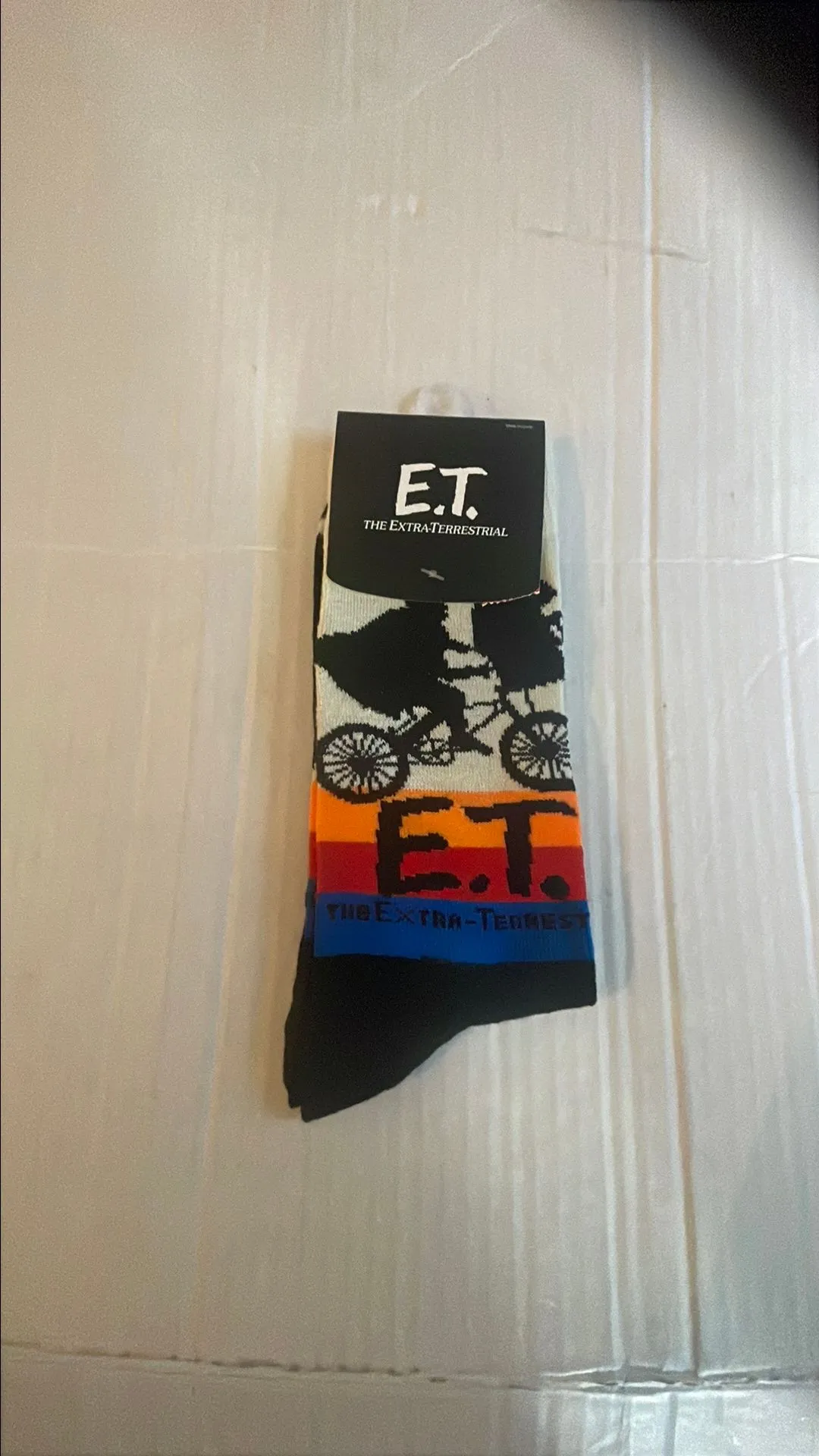 Product image for E.T the extra terrestrial socks, size 10 to 13 adult