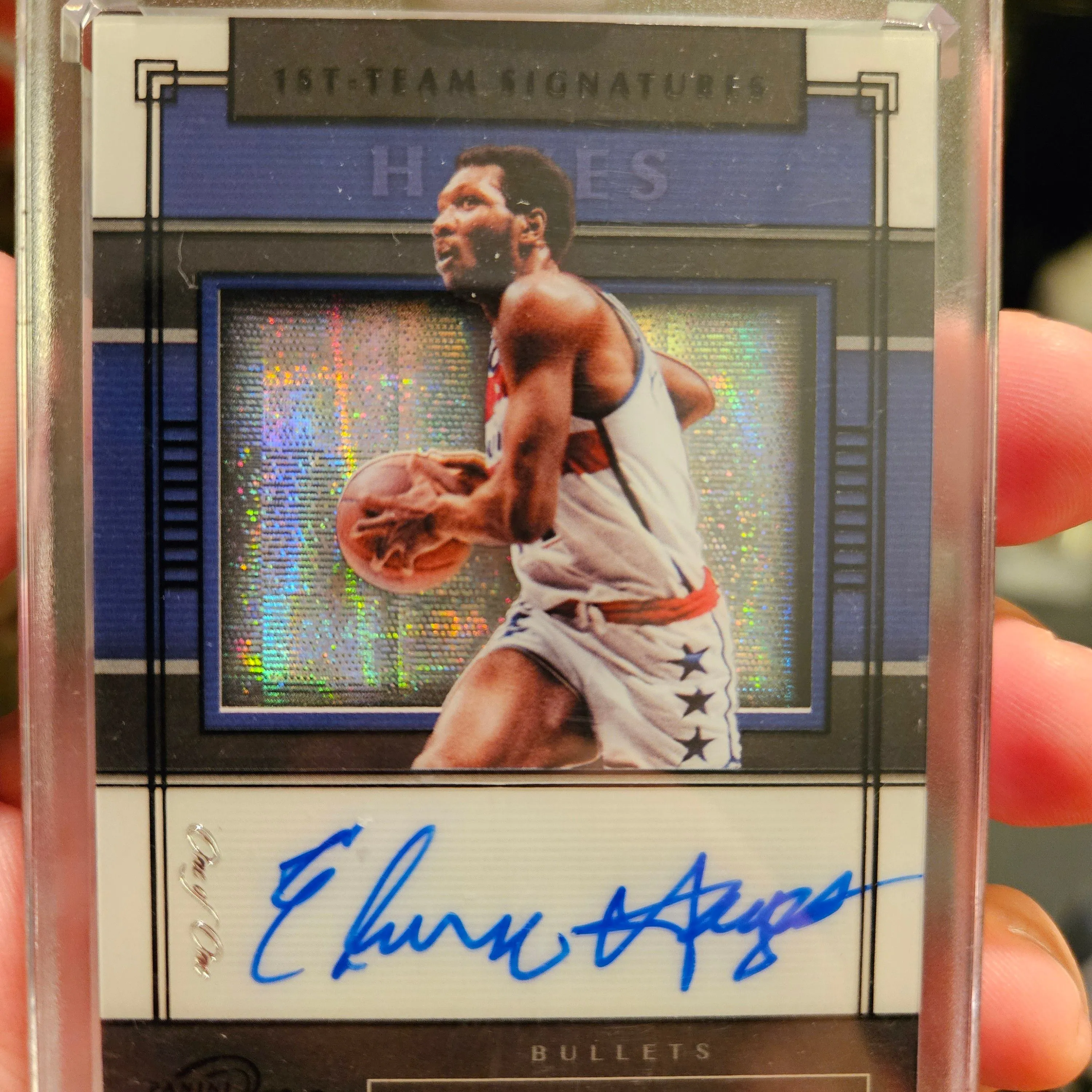 Product image for 2019-20 Panini One And One Elvin Hayes 1/1 PANINI SEALED ON-CARD AUTO 