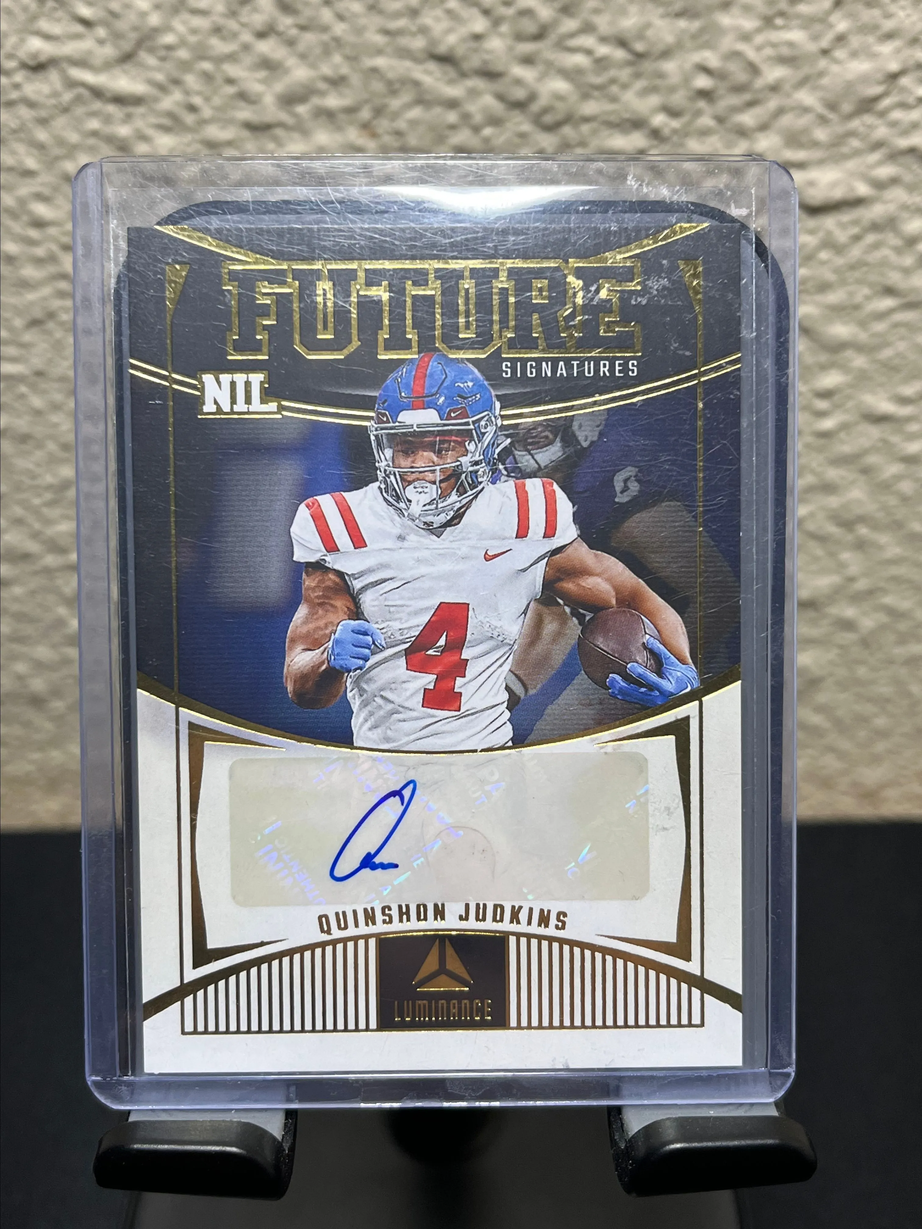 Product image for Quinshon Judkins Gold Auto NIL Future Signatures 2024