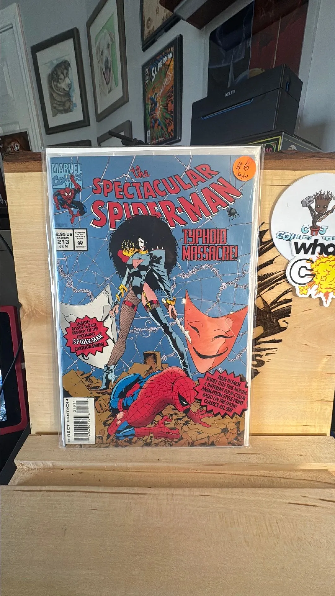 Product image for Spectacular Spider-Man, Vol. 1 #213 (Blue Cover Polybagged), FMV $6💰🤑