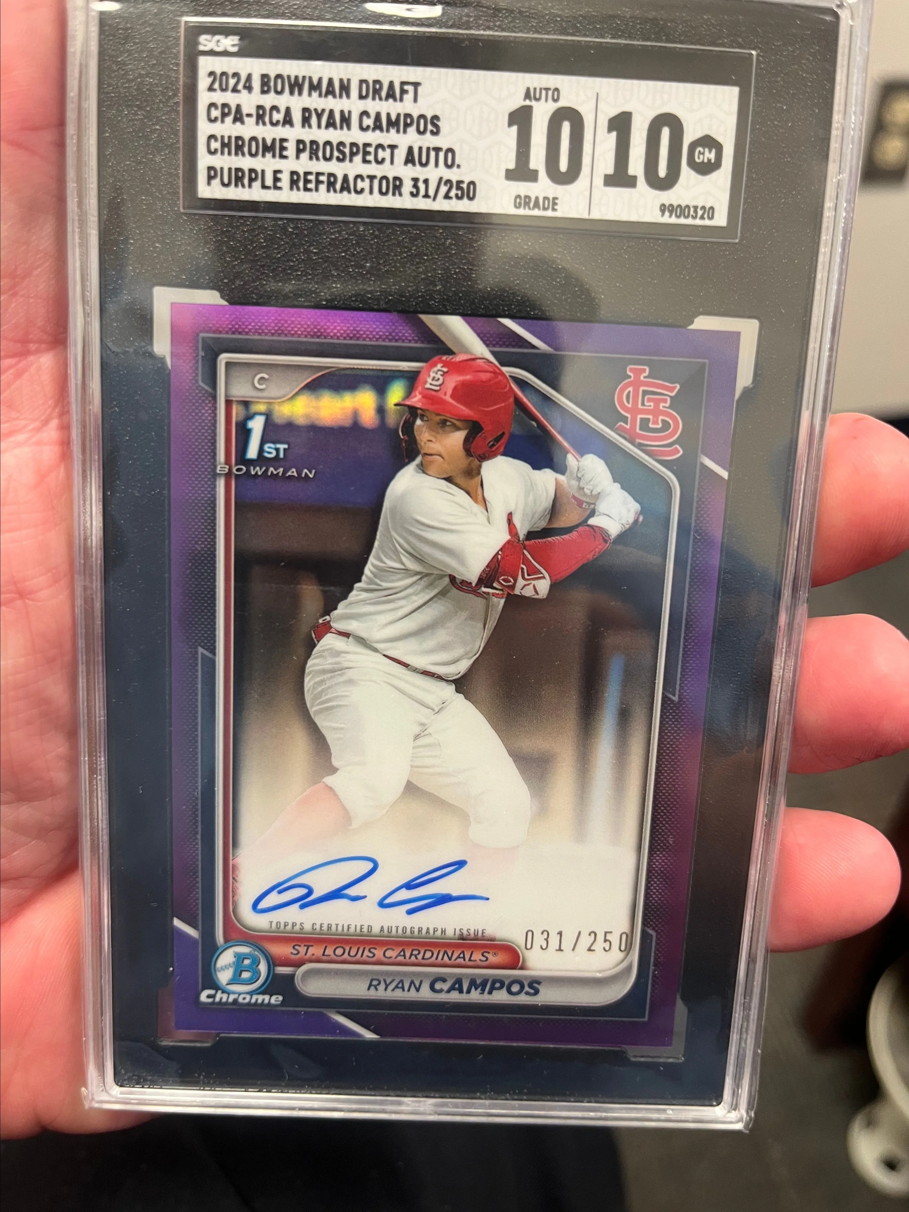 Product image for 2024 Bowman Ryan Campos Auto /250 SGC 10/10