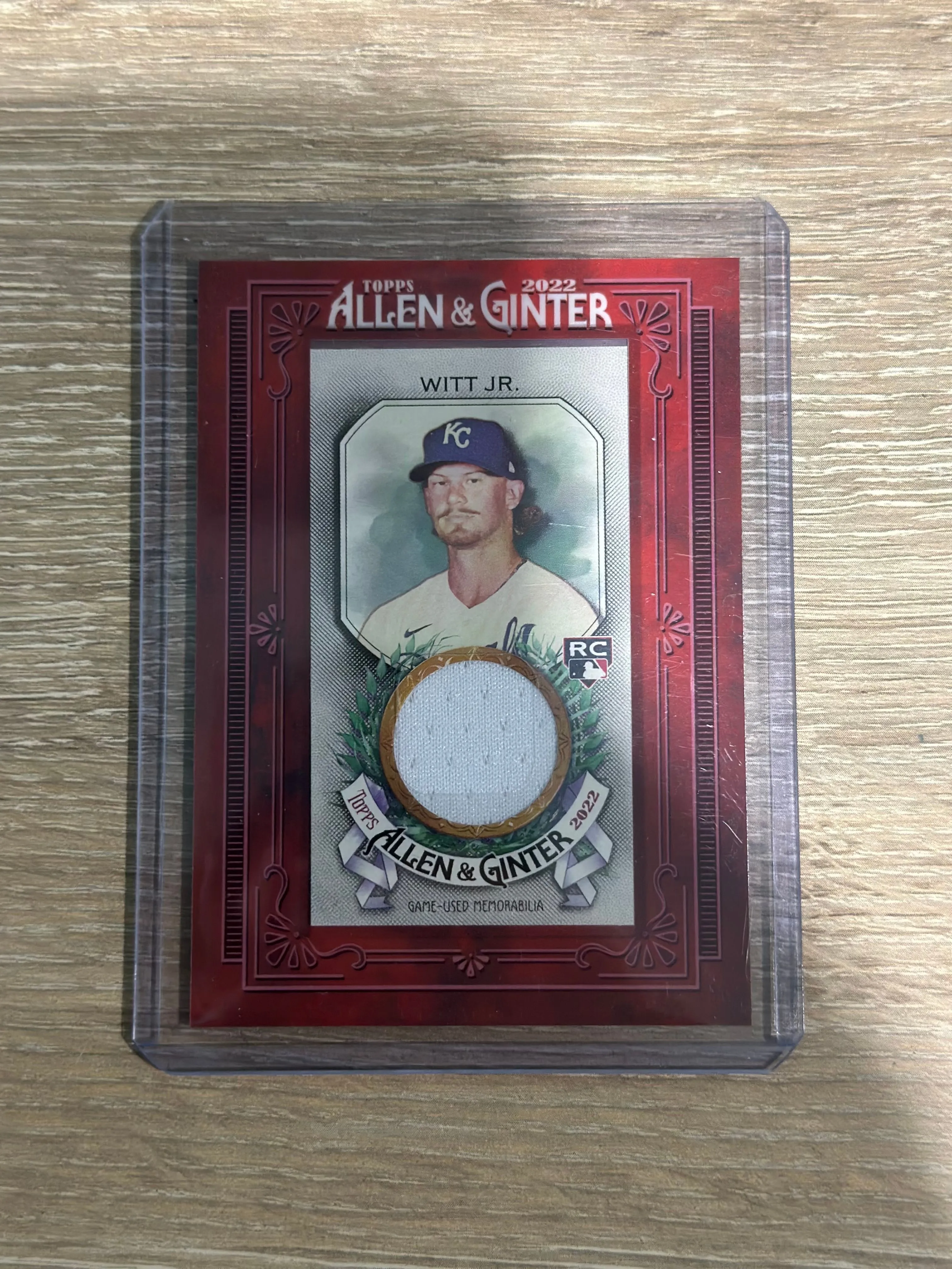 Product image for Bobby Witt Jr. Topps Allen and Ginter Relic Jersey Patch