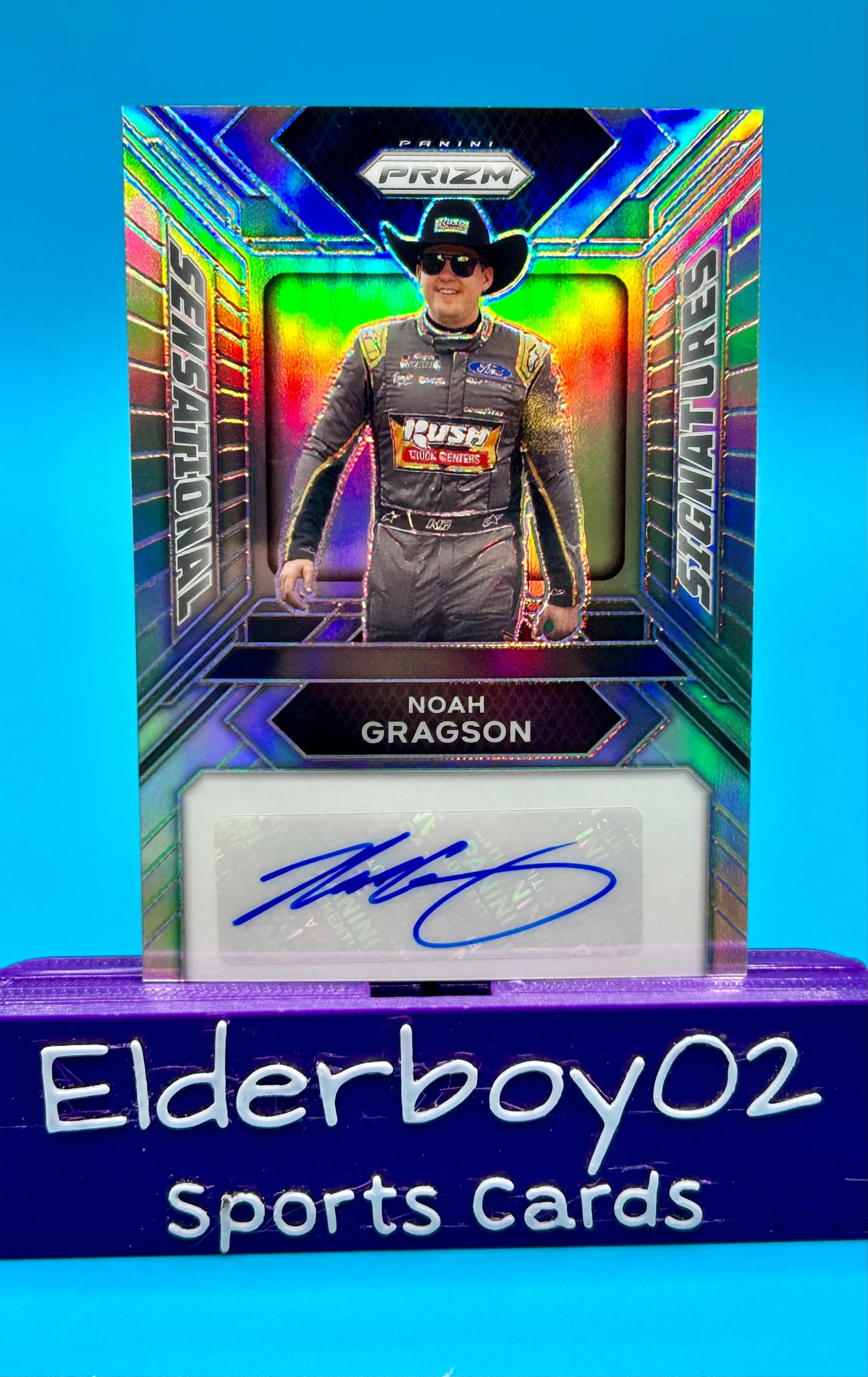 Product image for Noah Gragson Auto Sensational Signatures Silver Prizm 2024 Panini Prizm Racing Nascar