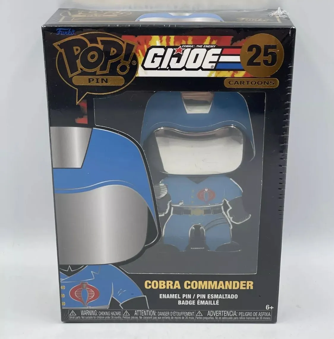 Product image for Funko POP!  GI Joe Cobra Commander Large Enamel Pin #25 New