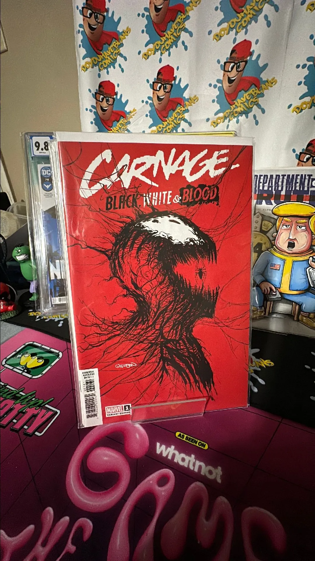 Product image for Carnage Black white & blood 1 Gleason cvr