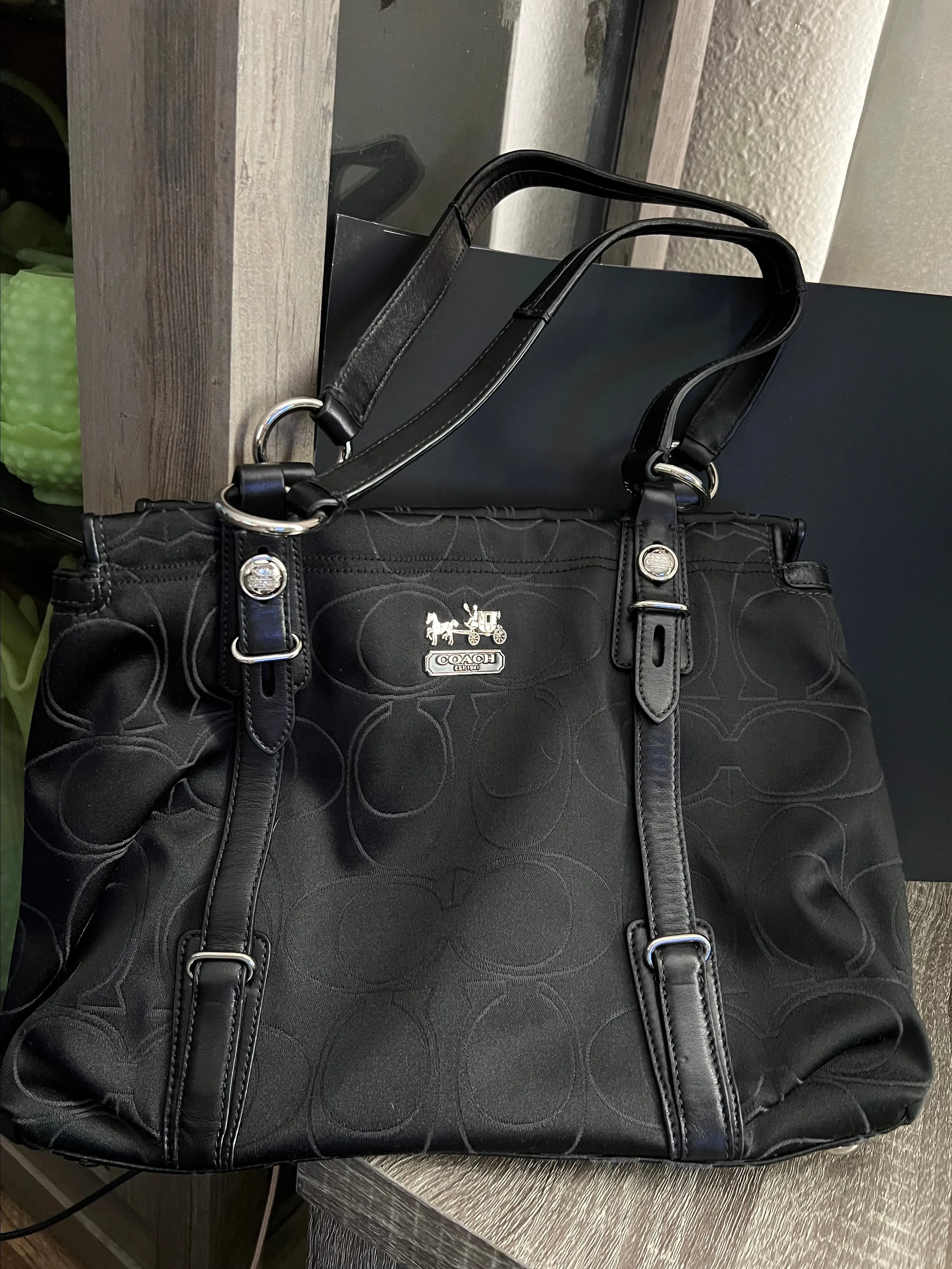 Product image for Black Coach Handbag/ Purse- Gorgeous!