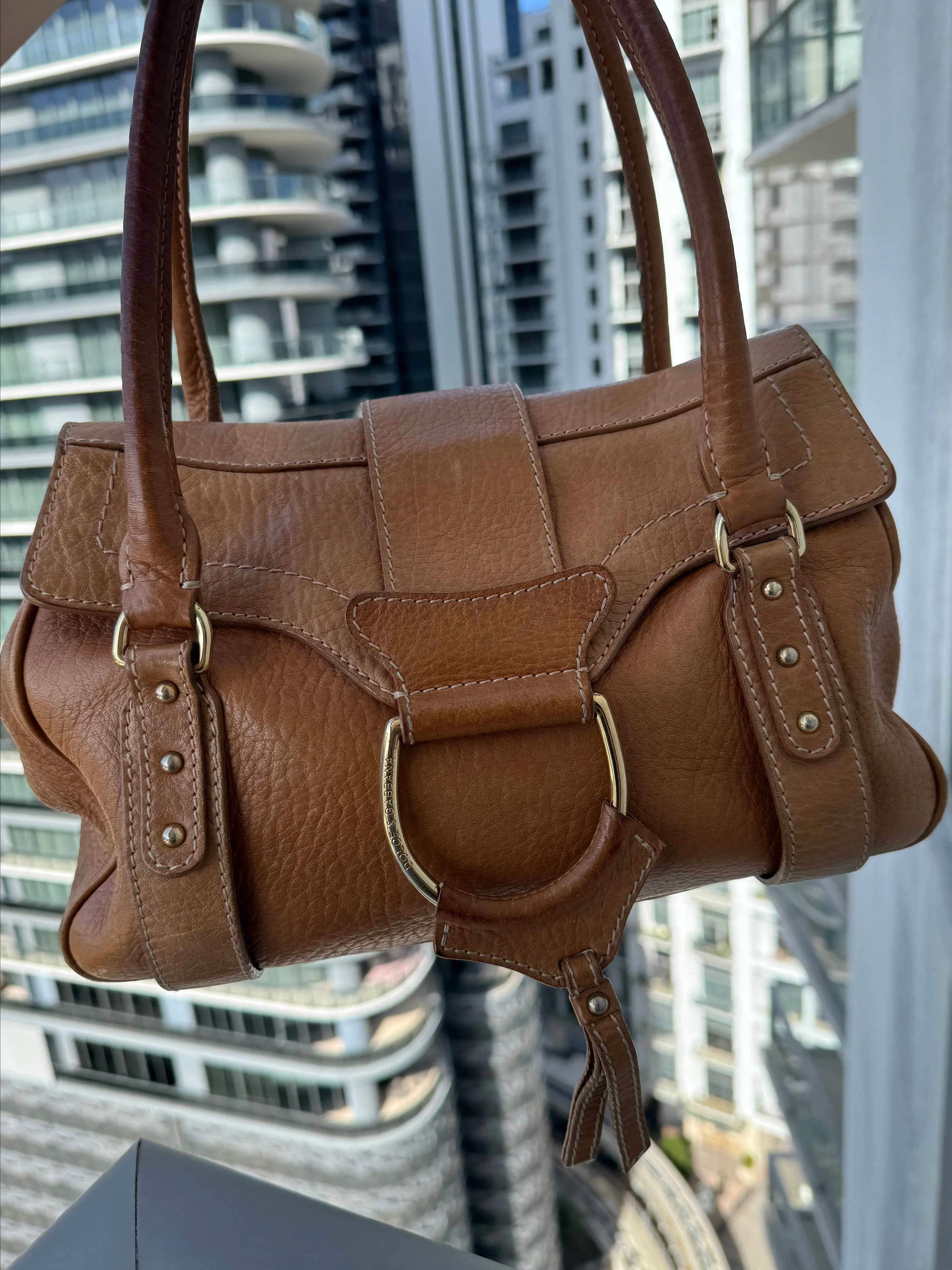 Product image for 27. Dolce & Gabanna Leather Shoulder Bag
