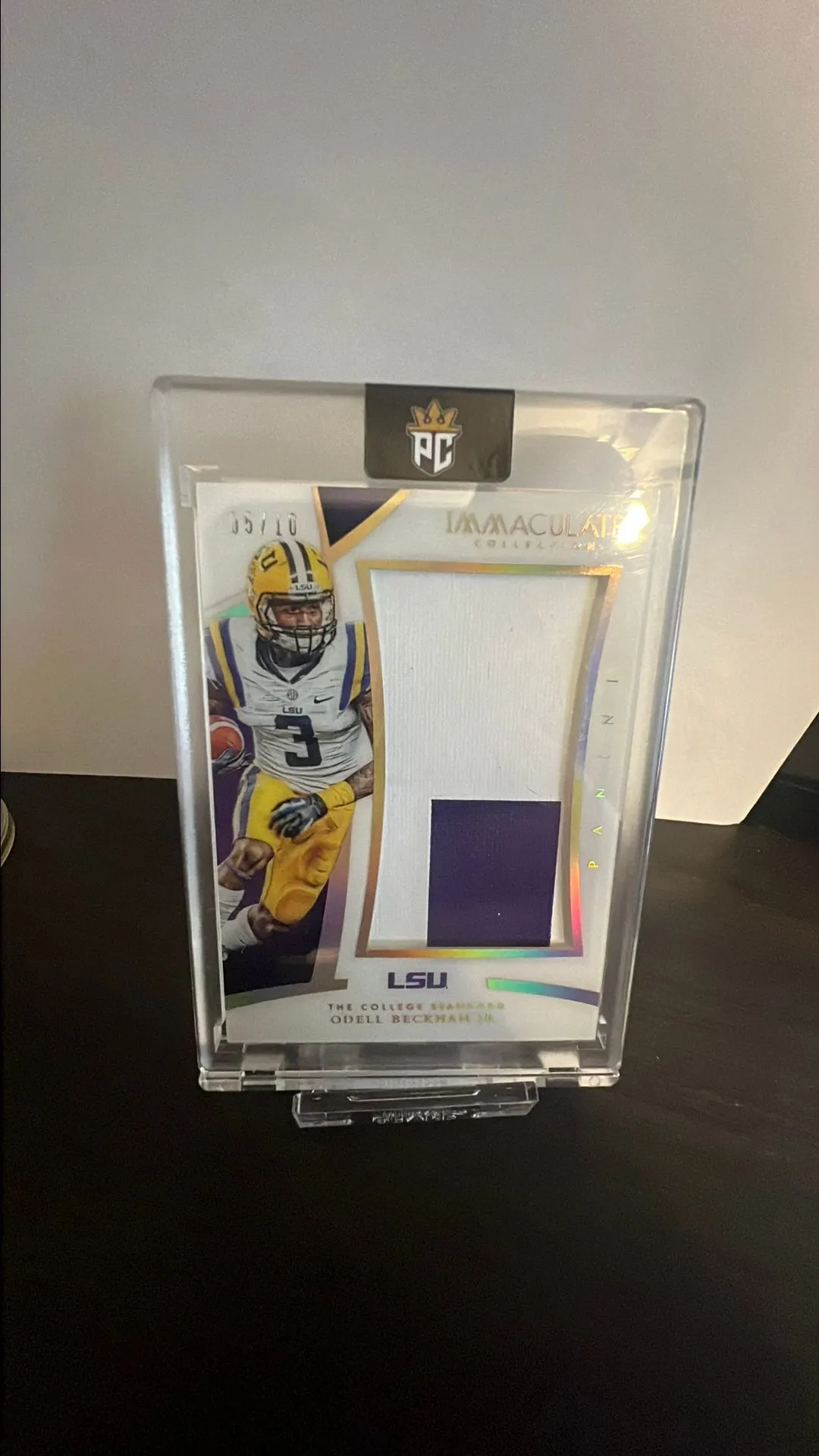 Product image for 2015 Panini Immaculate Odell Beckham Jr. 05/10 LSU Patch