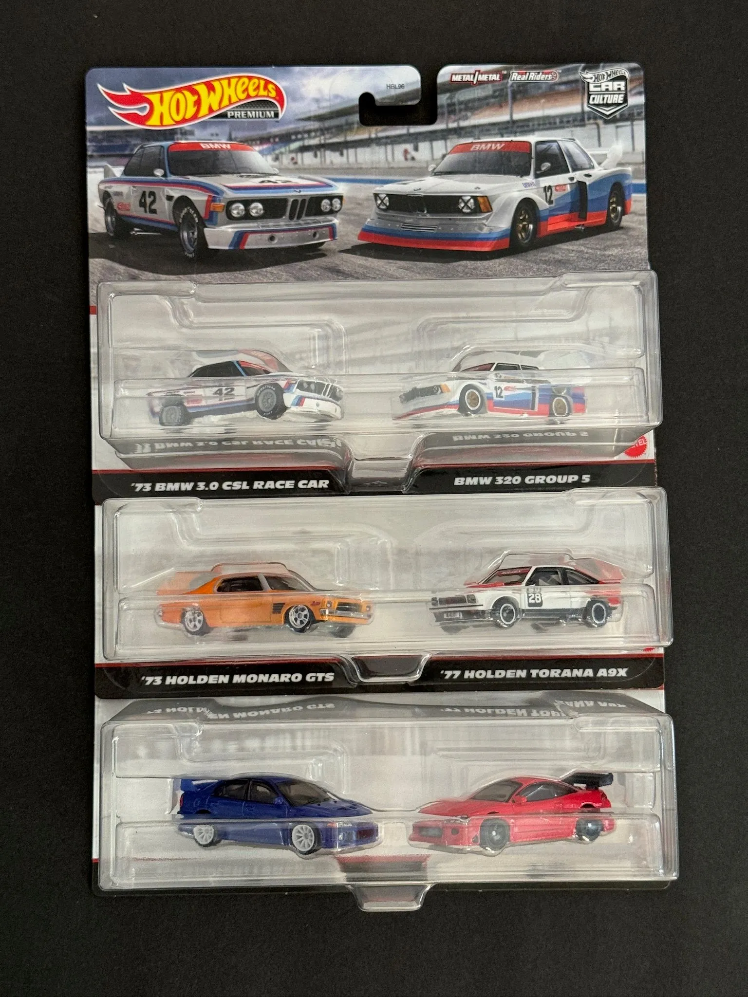 Product image for 2023 Hot Wheels Premium Car Culture 2 Pack Mix 4 SET - BMW, Holden, Mitsubishi