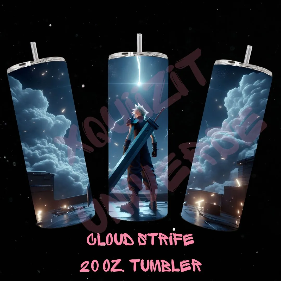 Product image for Final Fantasy 7 Cloud Strife 20oz. Tumbler