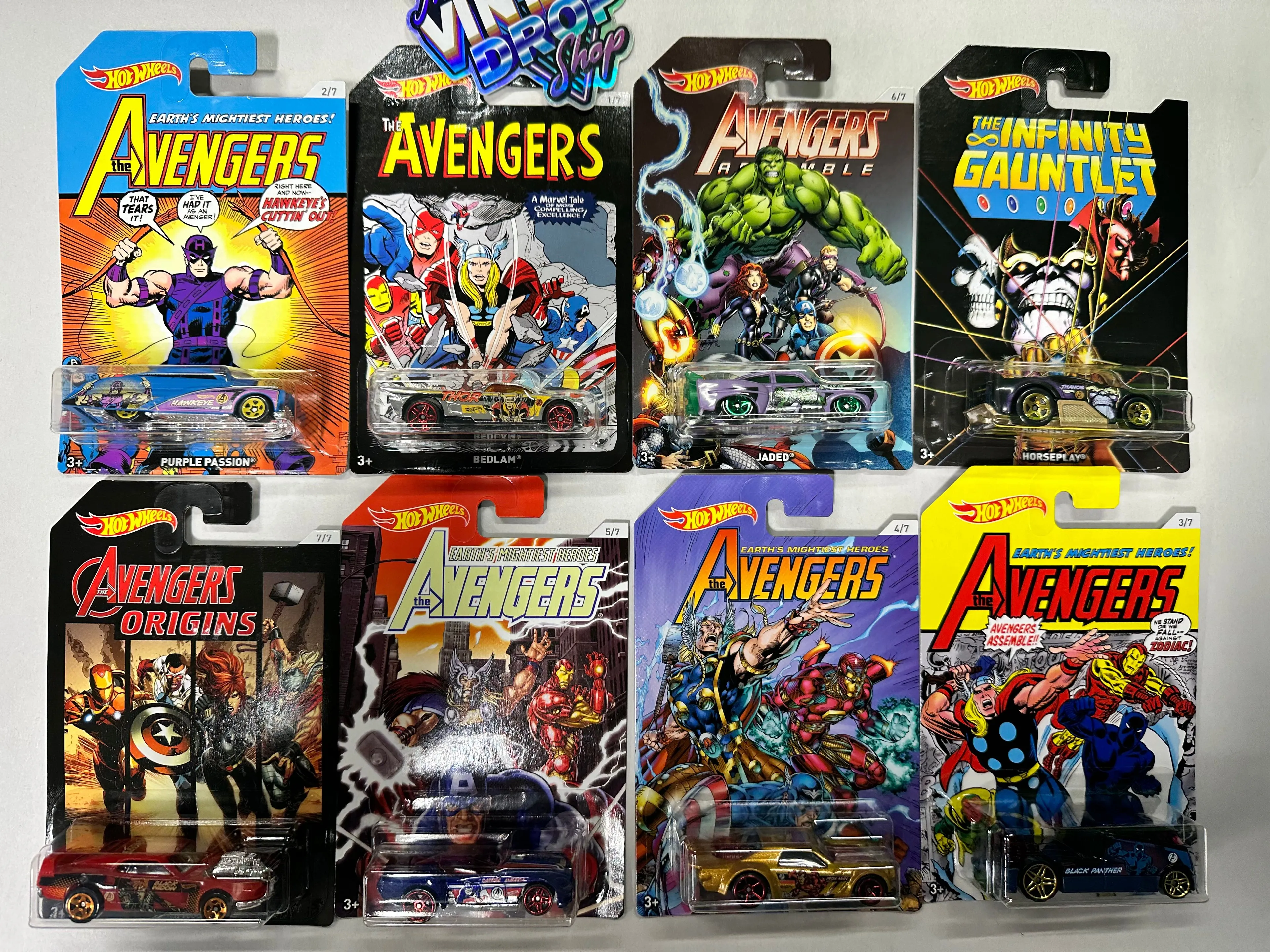 Product image for 2017 HOT WHEELS AVENGERS SET WITH CHASE