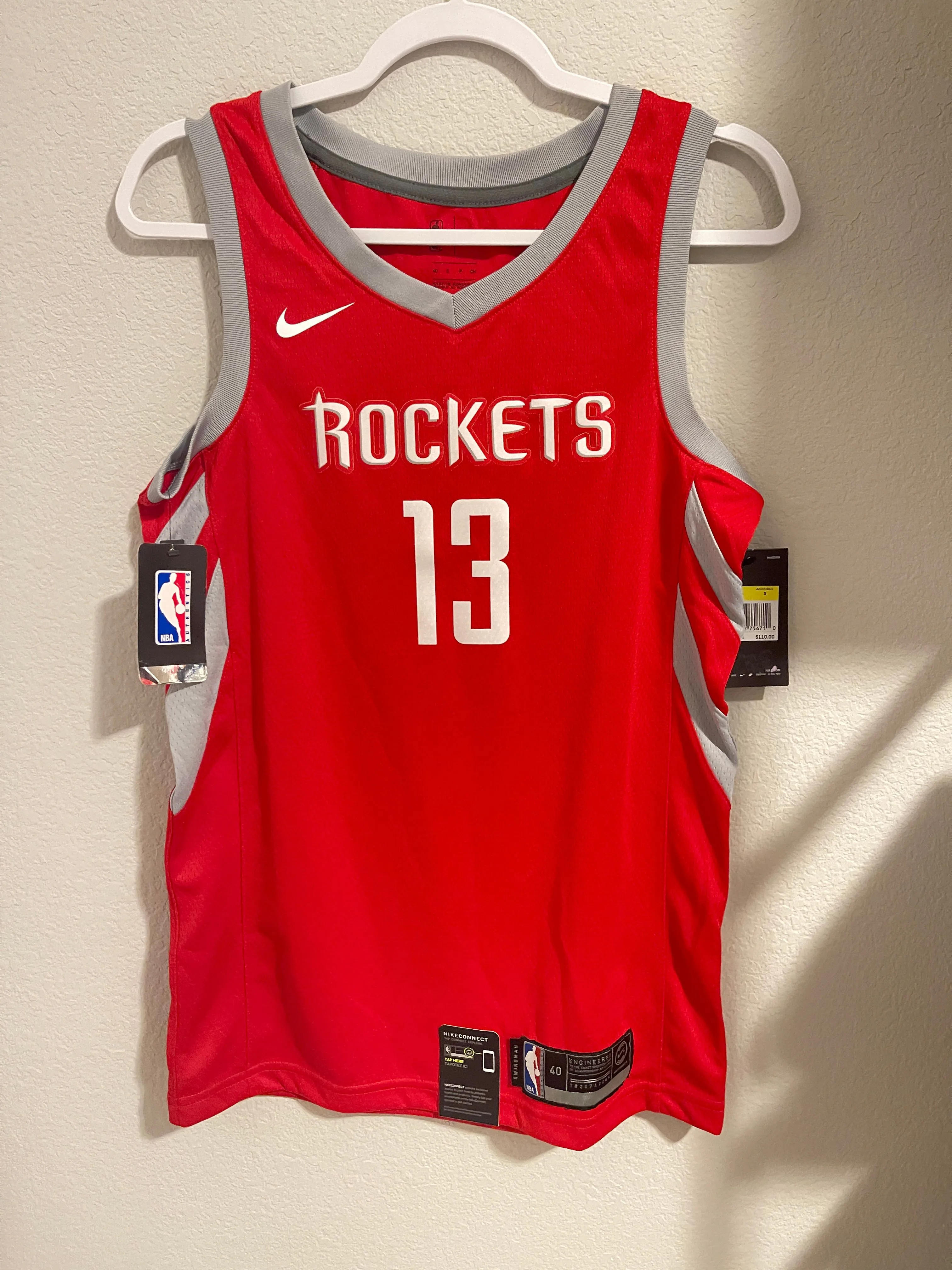 Product image for New with tag size Small Houston Rocket NBA jersey James Harden