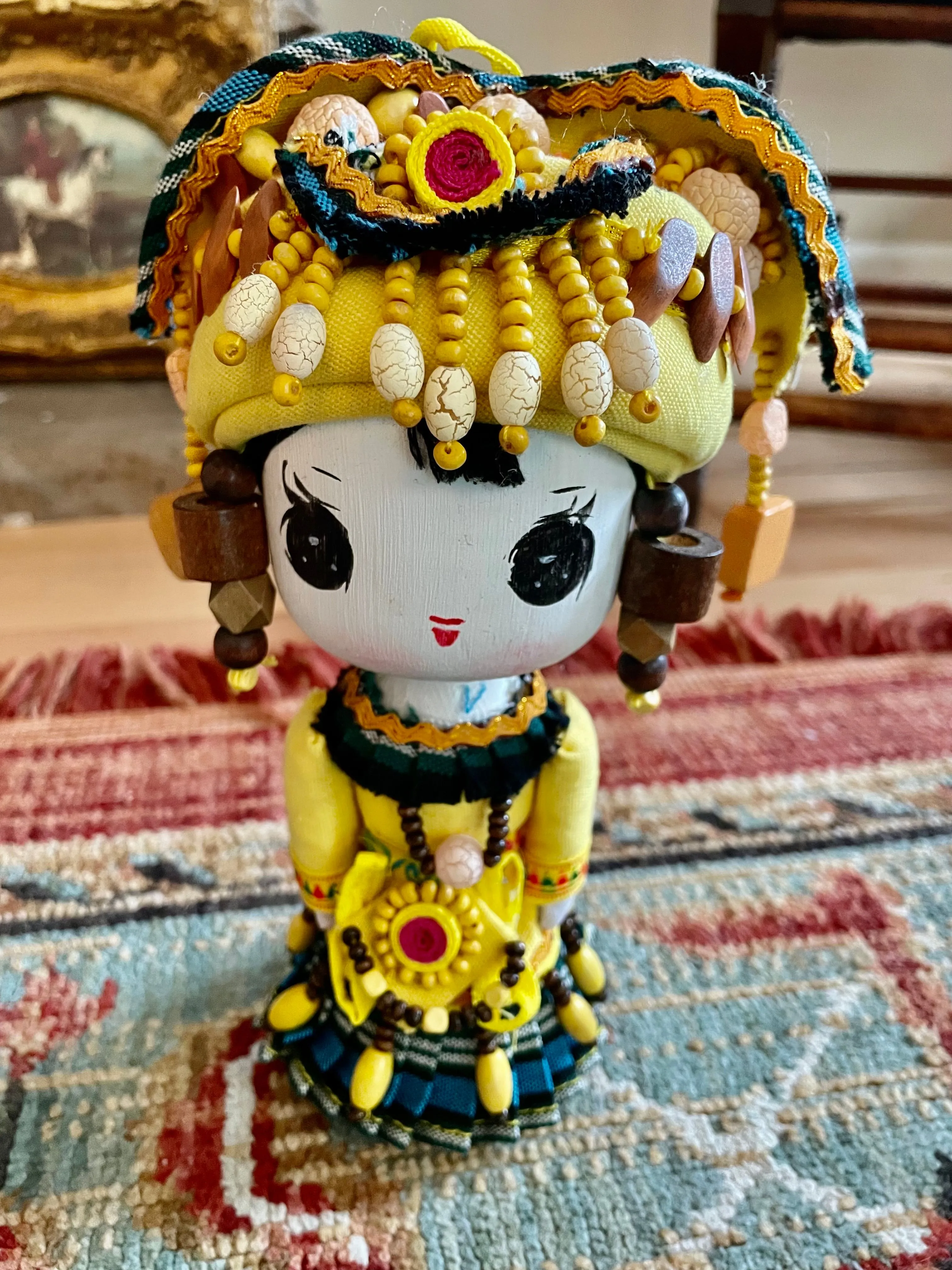 Product image for Yunnan Ethnic Yellow Costume Doll, China