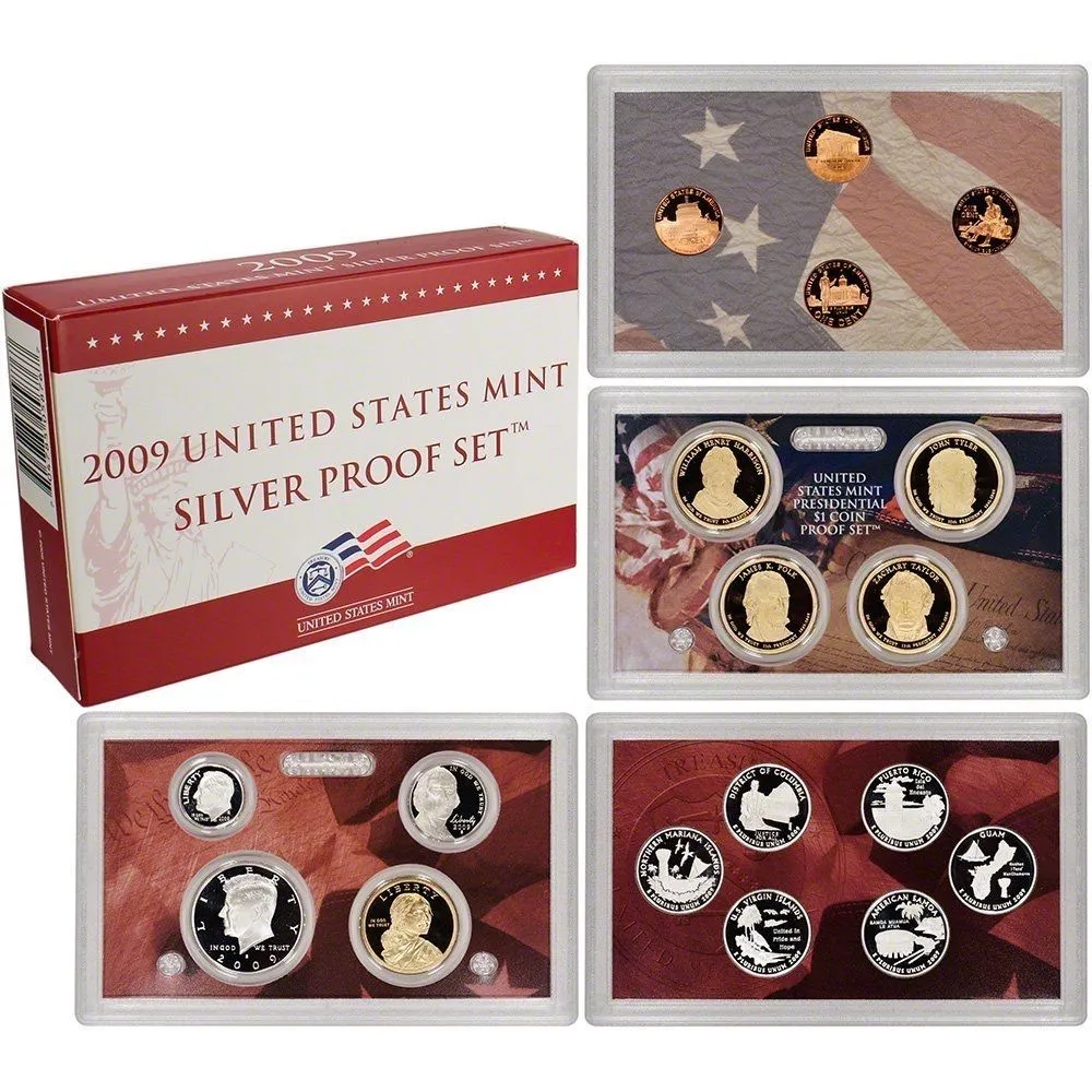Product image for 2009 S U.S. Mint Silver Proof Set - 18 Coins - OGP Superb Gem Uncirculated