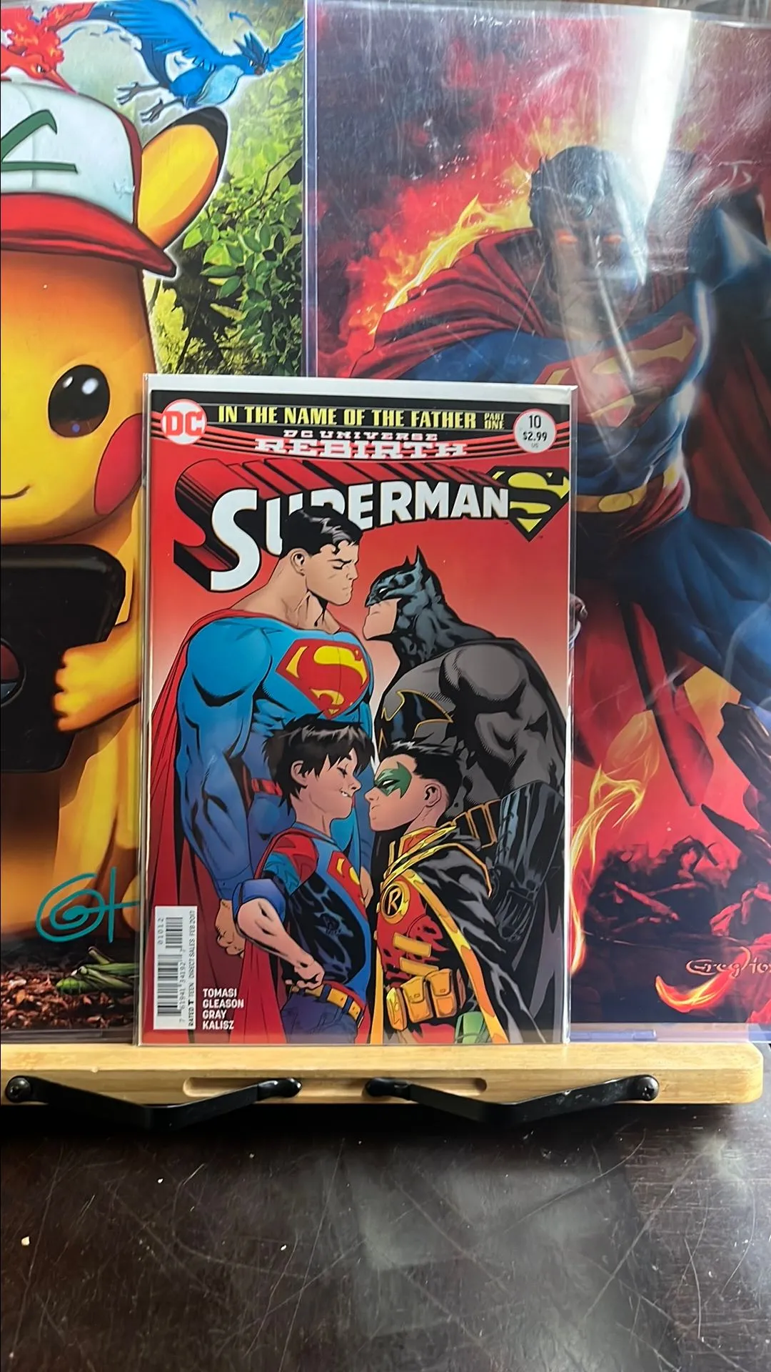 Product image for Superman 10 Second Print 1st appearance Super Sons DC Comics 2018 High Grade Batman Robin