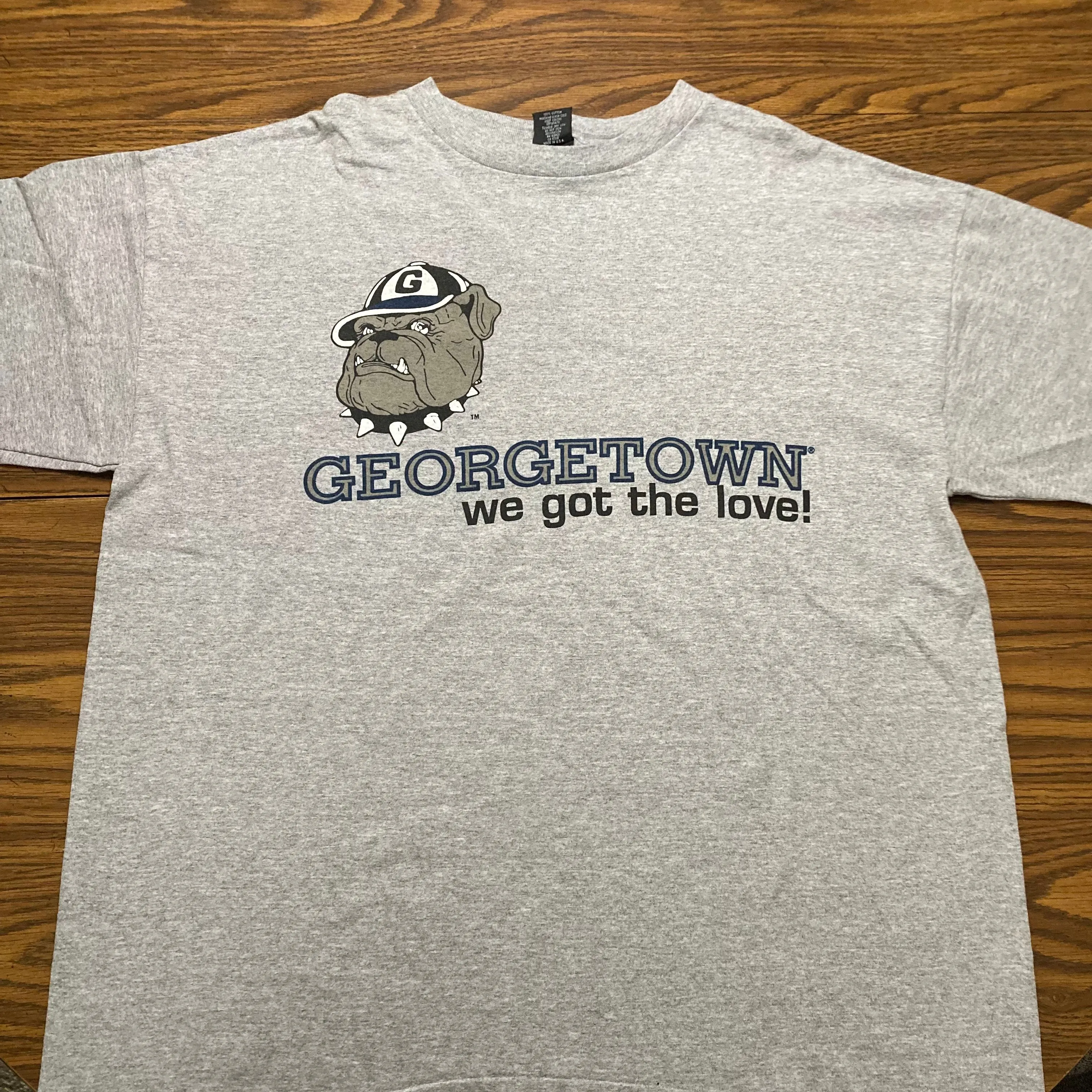 Product image for 14. Vtg Reebok Above the Rim Georgetown "We Got the Love!" SS Tee #14951