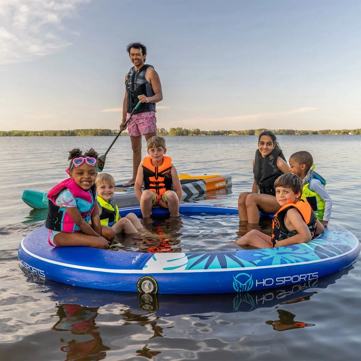 Product image for HO Sports Mini Oasis 8’ Inflatable Water Ring Float - Open Box