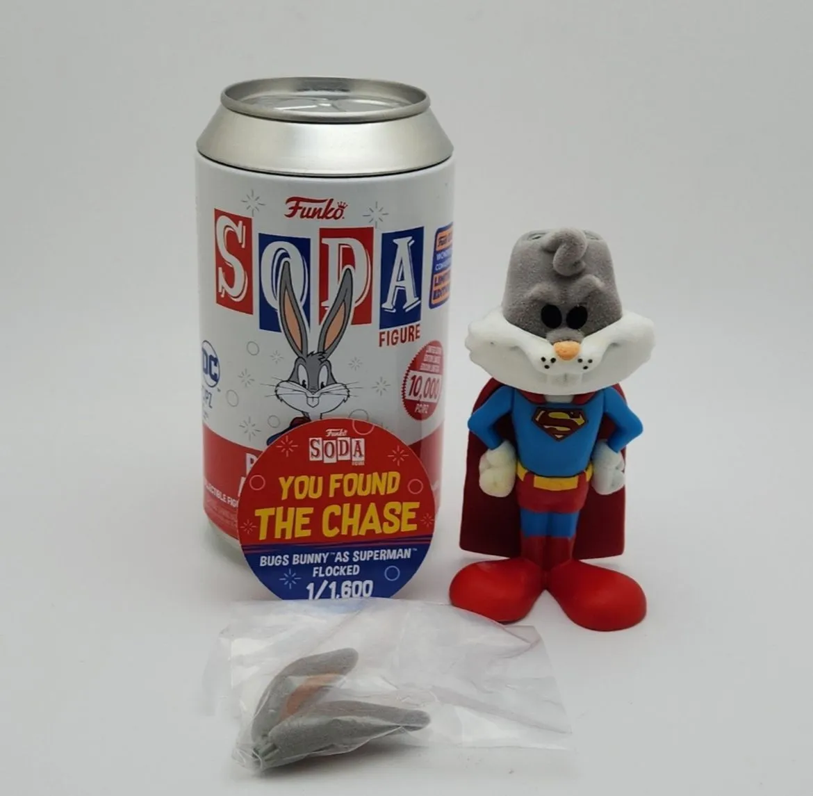 Product image for Bugs Bunny as Superman CHASE Funko Soda *MINT*