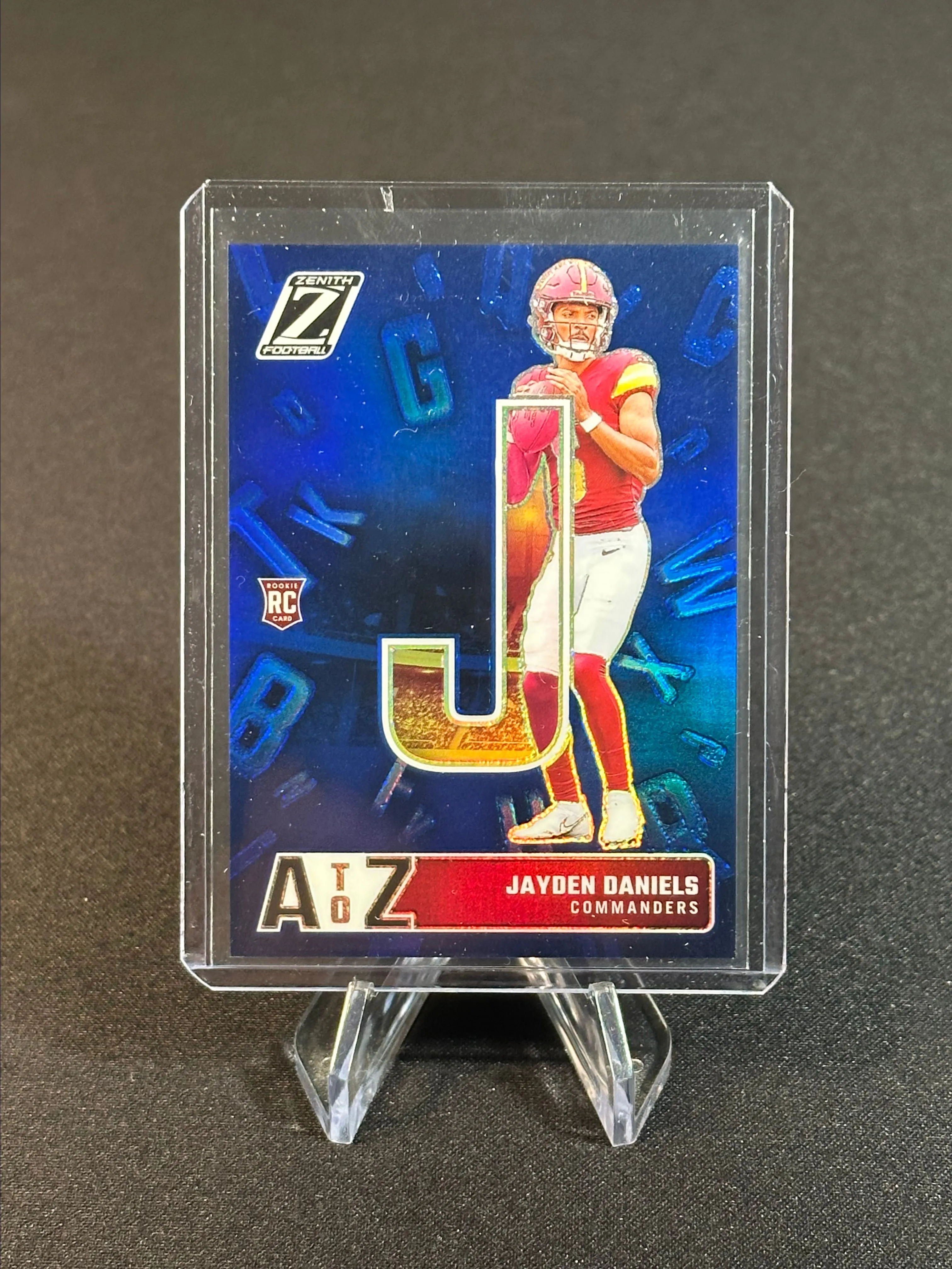 Product image for 2024 Zenith JAYDEN DANIELS - A To Z SP Blue  /25 - Rookie Card 🔥🔥