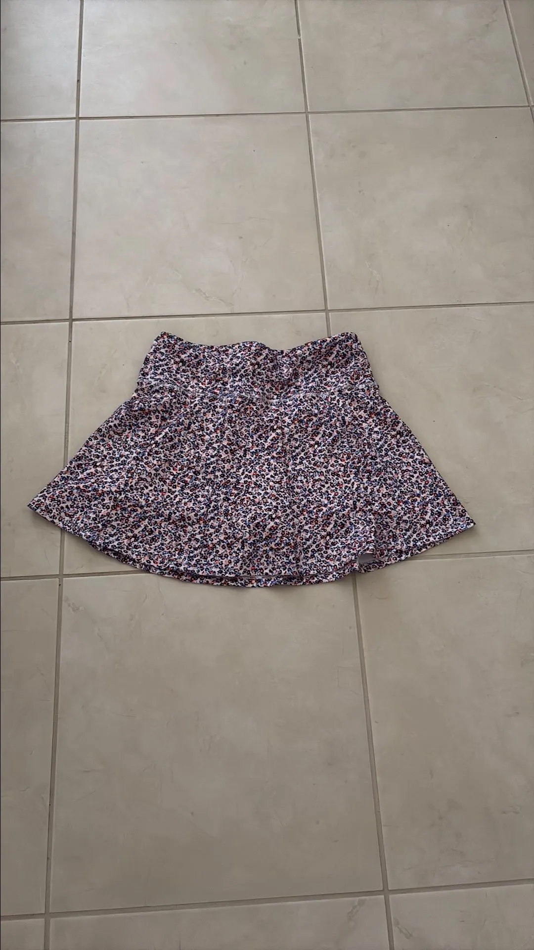 Product image for Boho large skirt skort floral stretchy dry fit