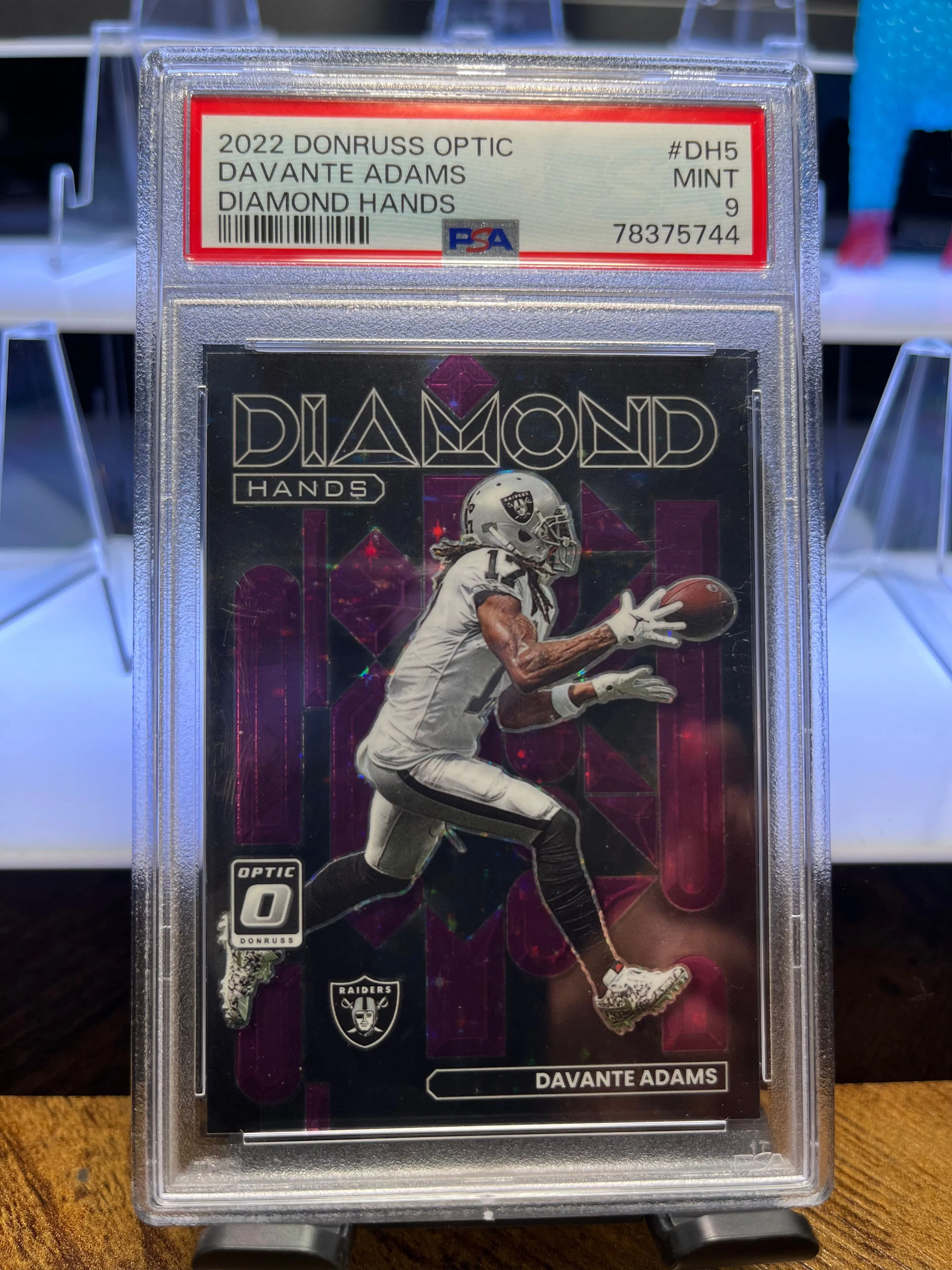 Product image for Davante Adams Optic Diamond PSA 9 22/25