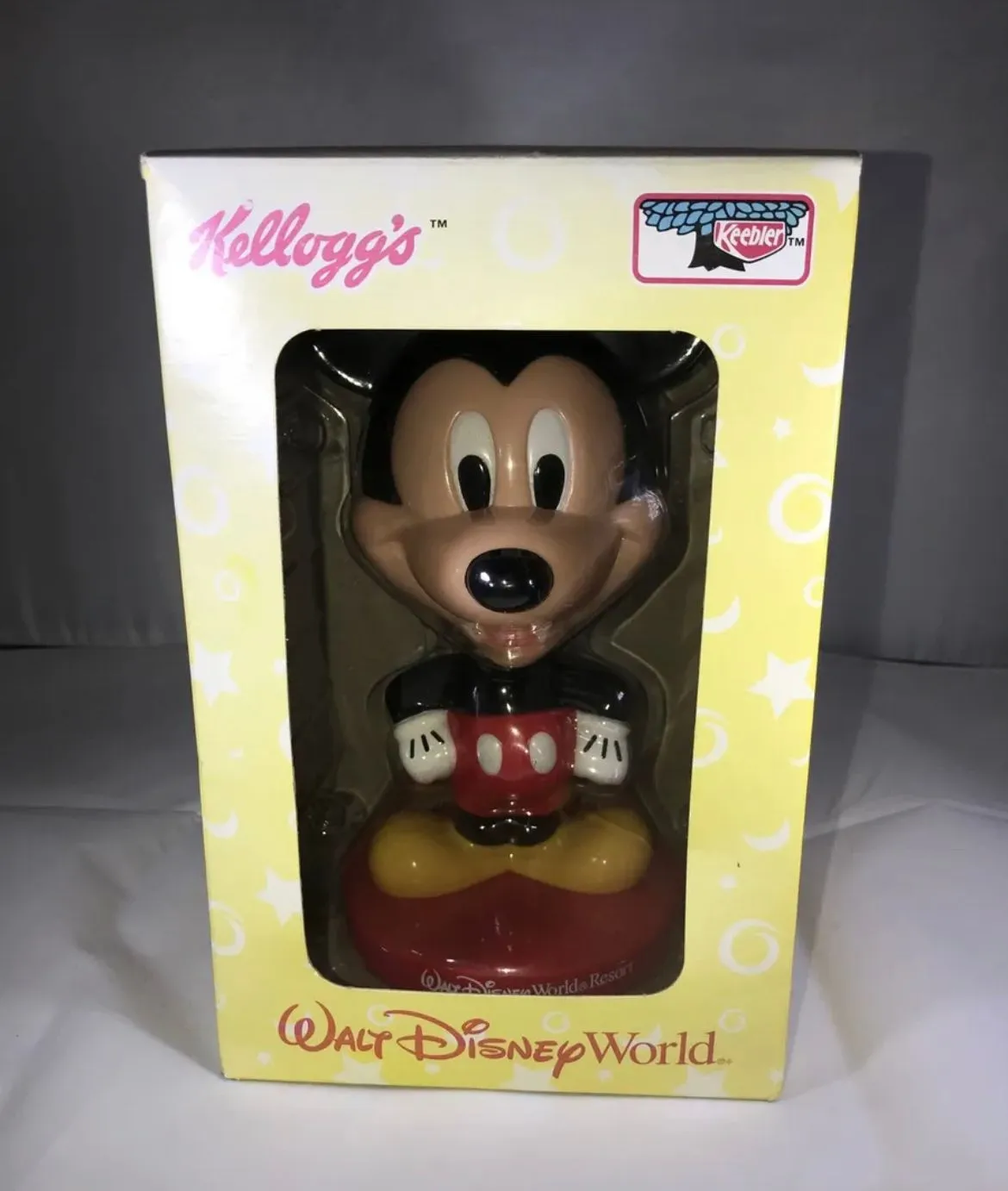 Product image for Mickey Mouse Bobblehead Walt Disney World Kelloggs 2002 NIB