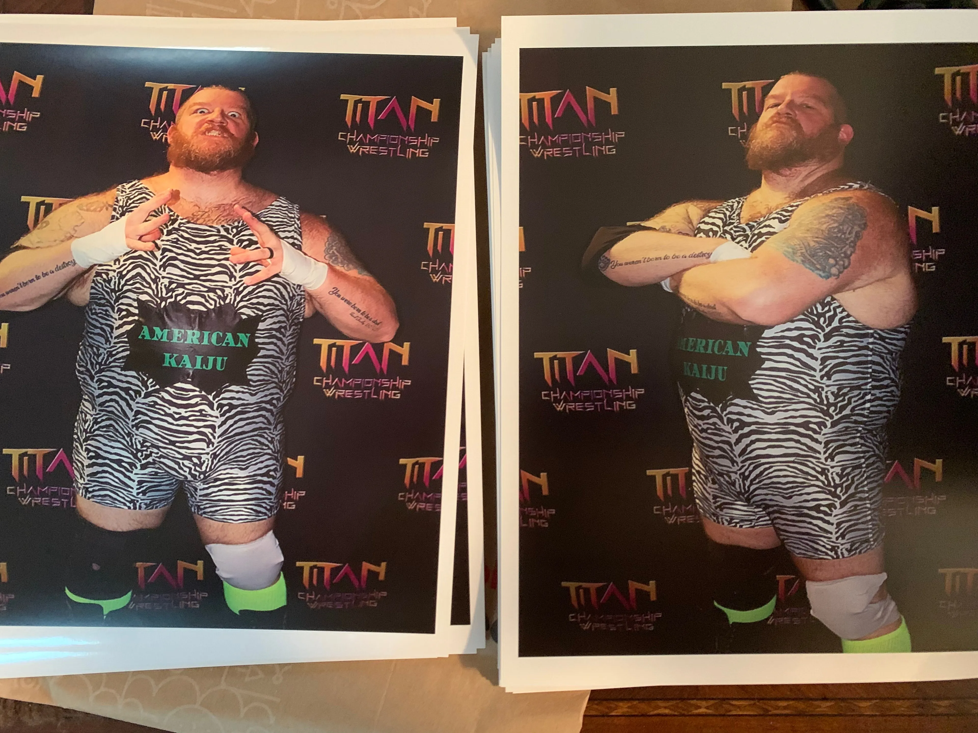 Product image for "The American Kaiju" Big Jeff Noyze signed 8x10