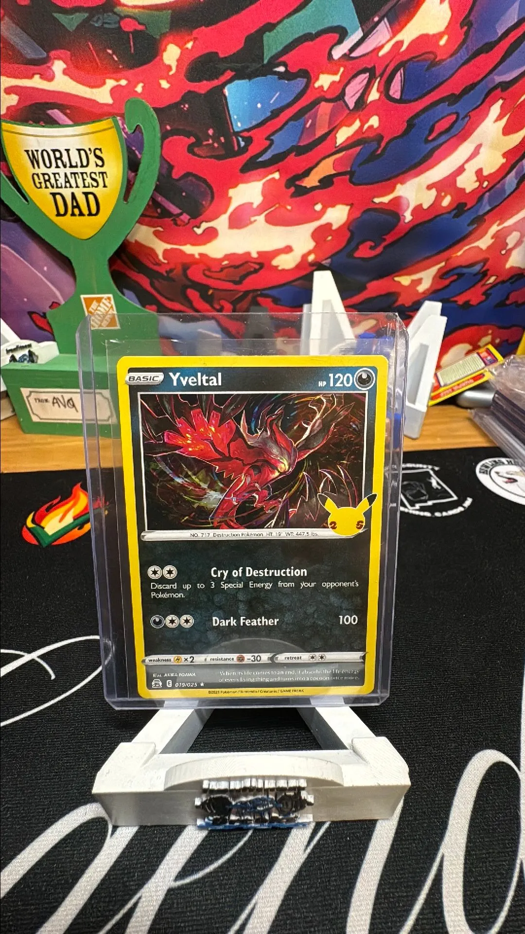 Product image for Pokémon Celebrations 25th Anniversary Yveltal Holo Rare 019/025 NM
