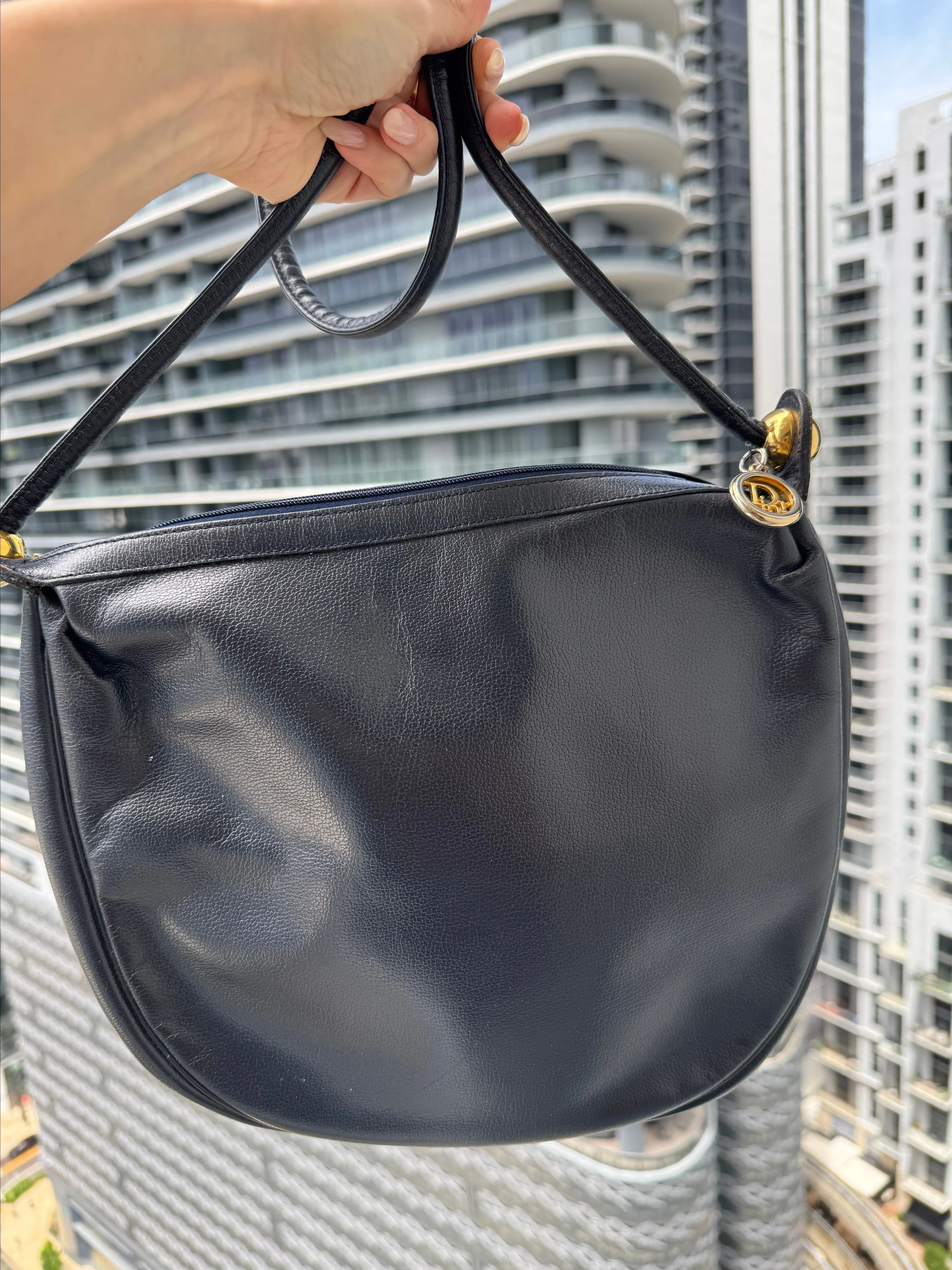 Product image for 38. Christian Dior Vintage Shoulder Bag in Navy